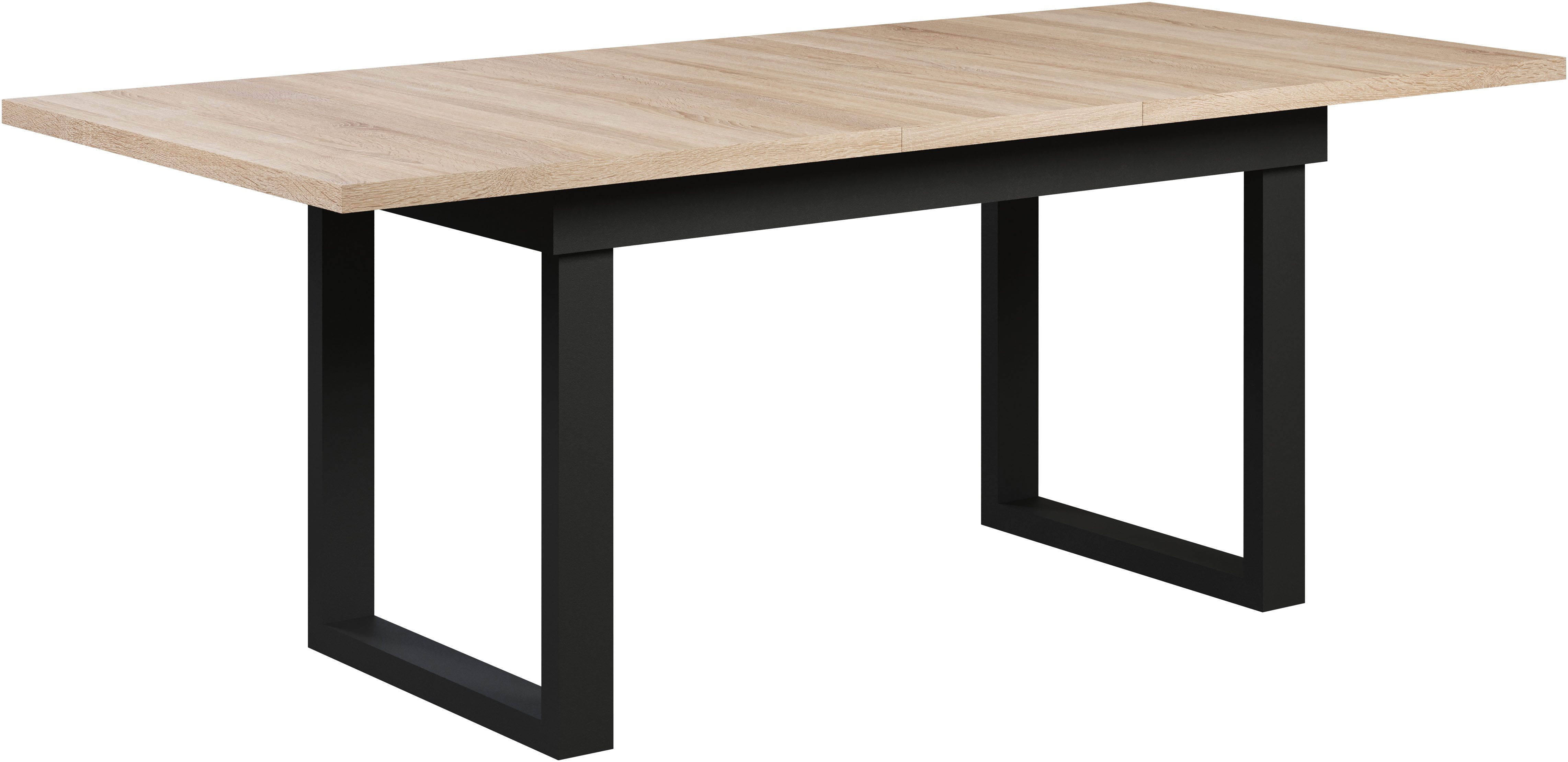 INOSIGN Eettafel Valencia Synchro-uitvoering, metalen runners, uitschuifbaar tot 200 cm