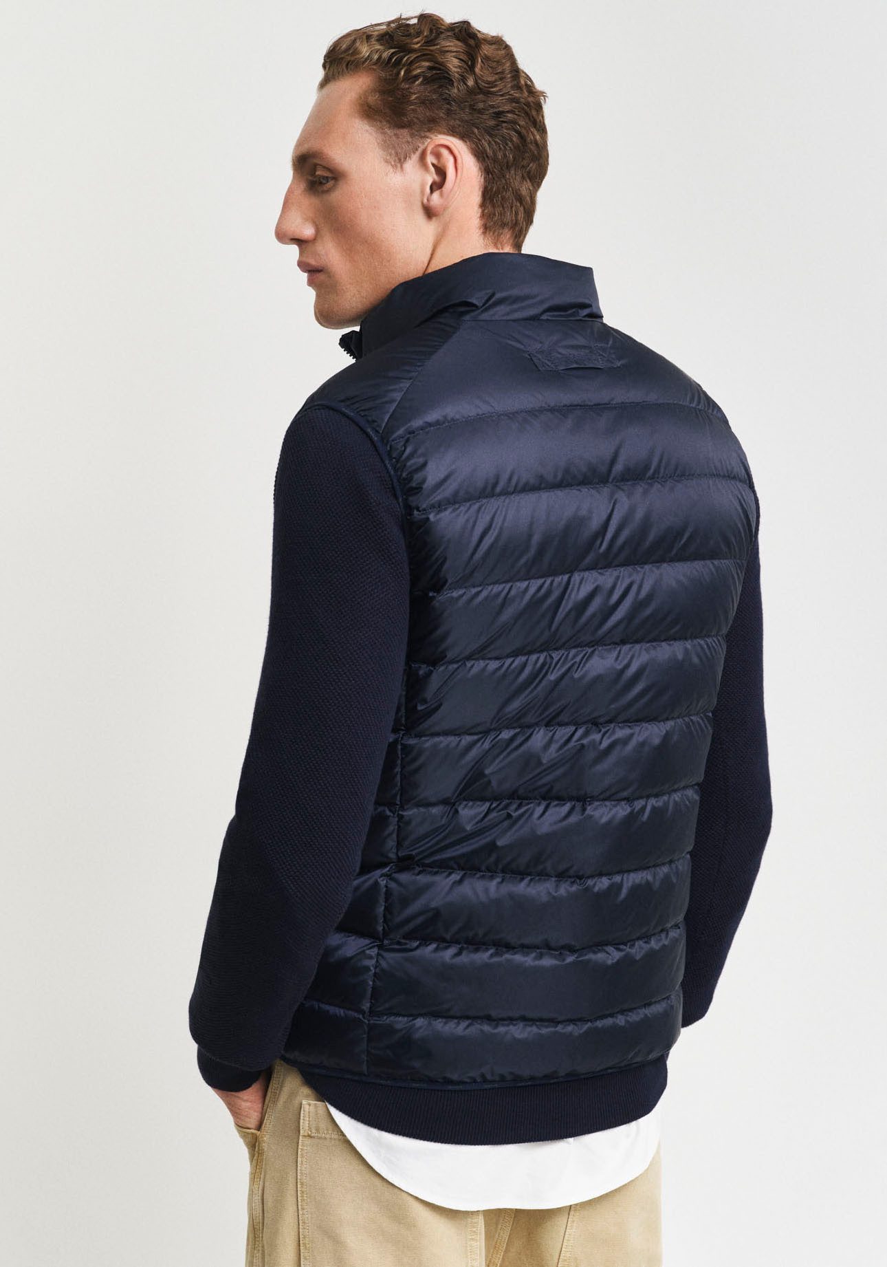 Gant Bodywarmer Light Gilet in streep gestikte look