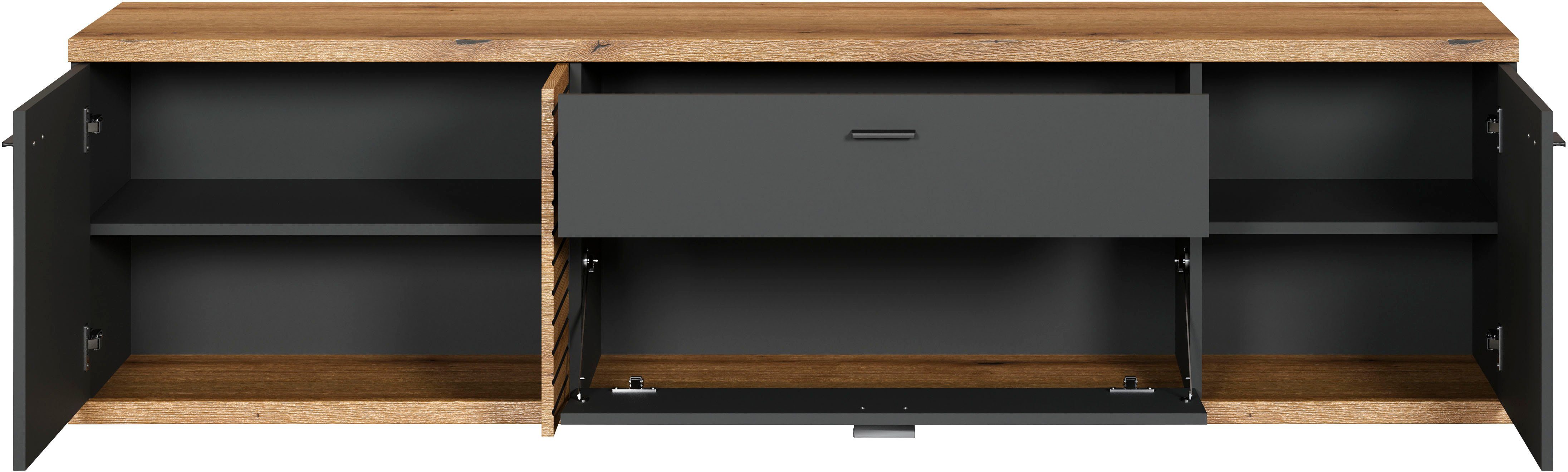 INOSIGN Tv-meubel Galway TV-kast TV-lowboard in modern ontwerp, breedte 202 cm