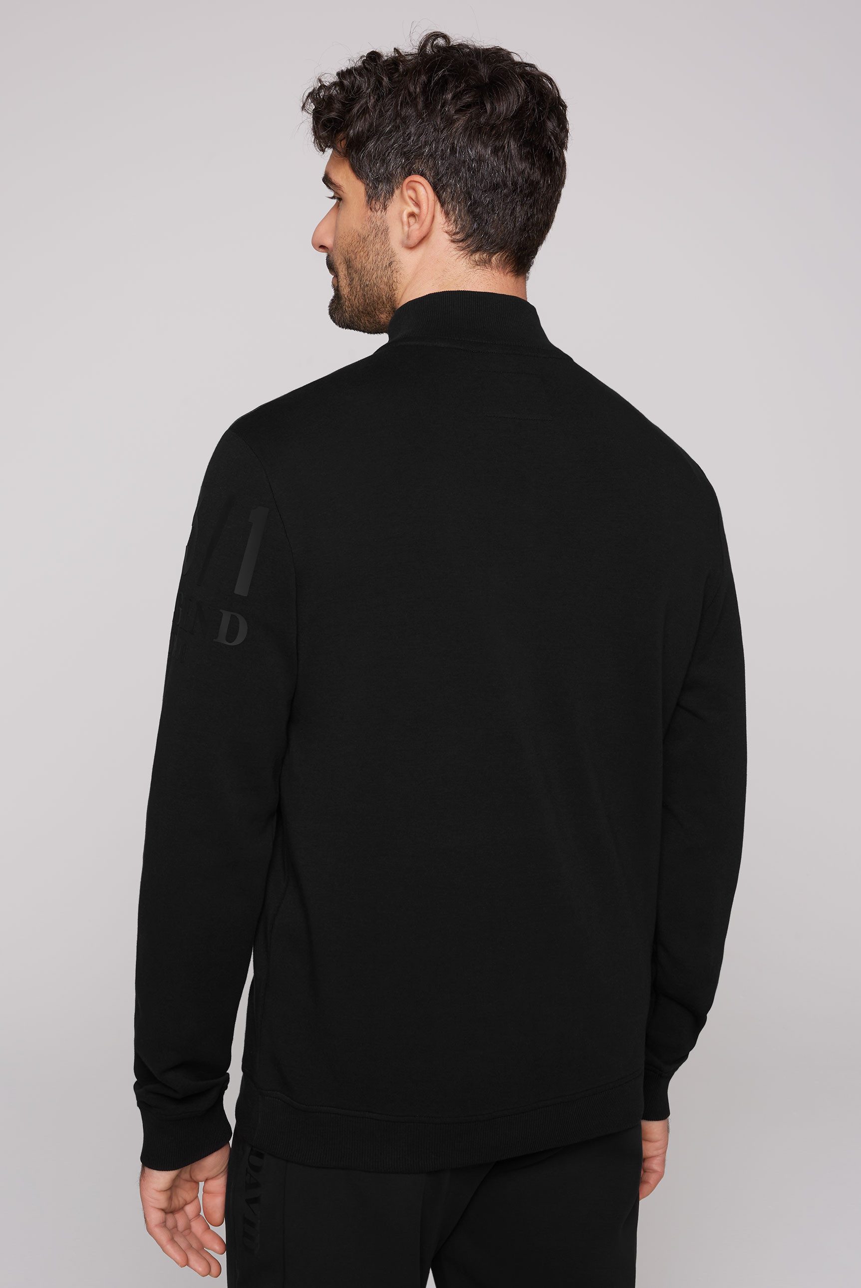 CAMP DAVID Sweatshirt met merkopschrift op borsthoogte