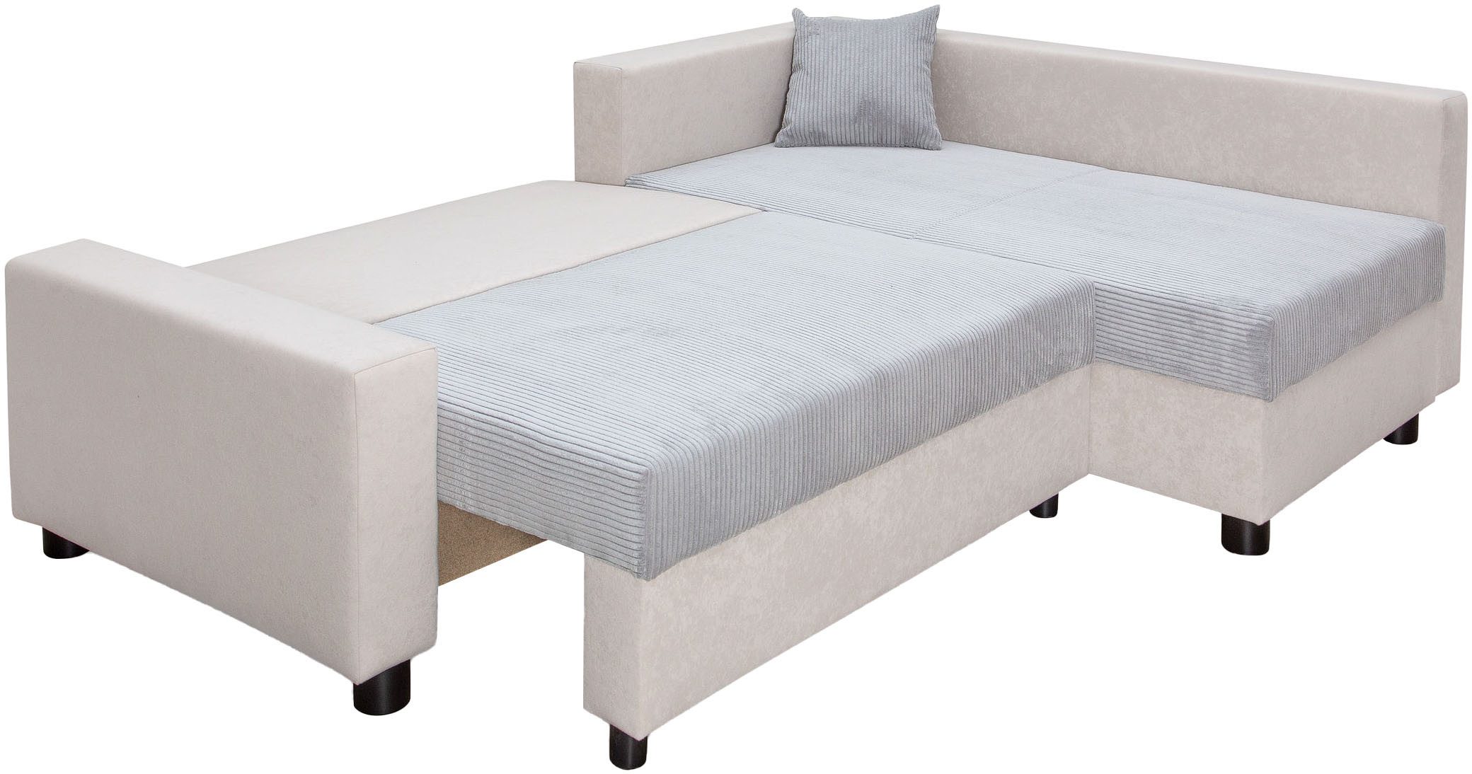 COLLECTION AB Hoekbank Parma L-vorm met slaapfunctie en bedlade, inclusief kussens, bonell-federkern