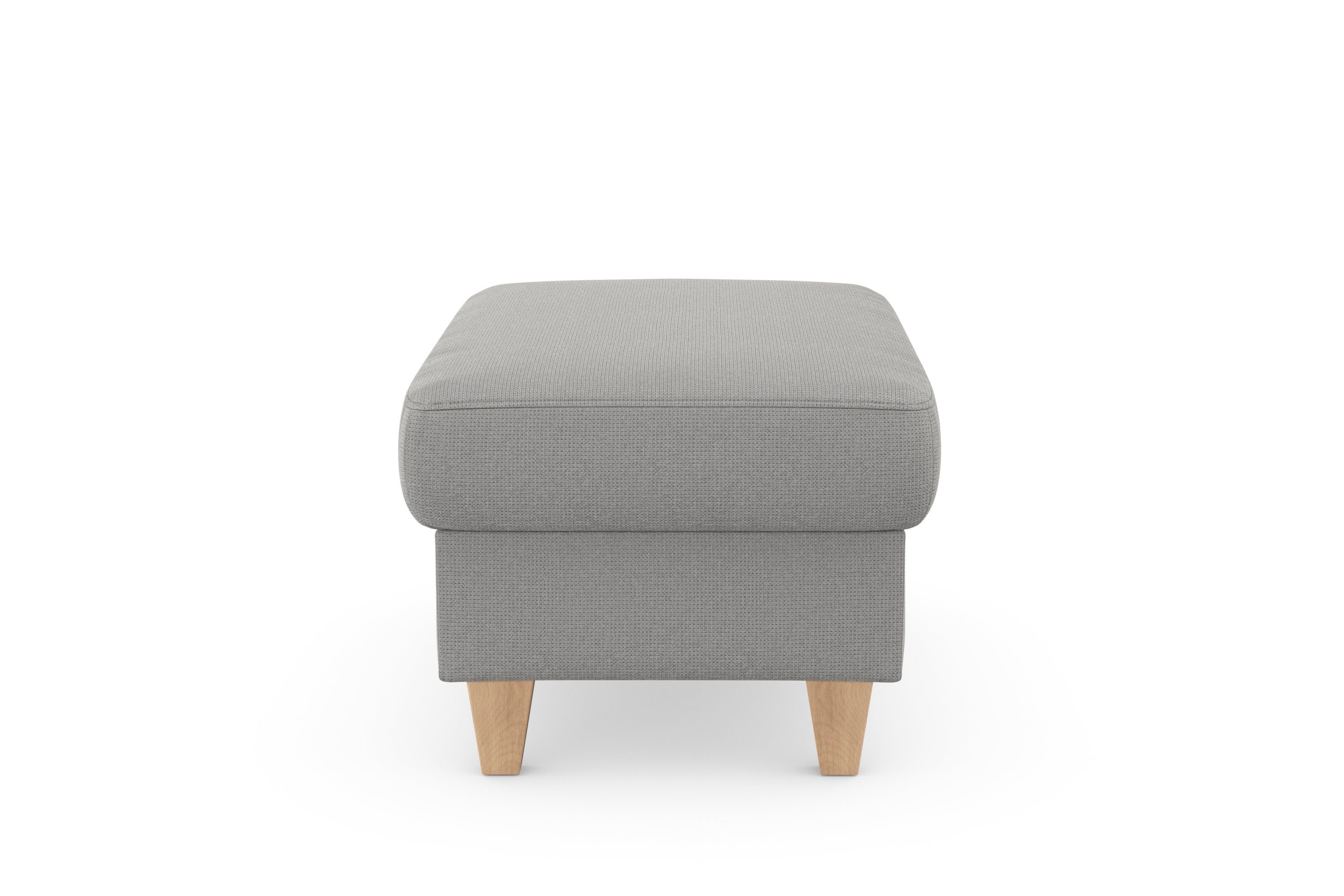 sit&more Hocker met bergruimte Farö met bergruimte en binnenvering en naturelkleurige poten