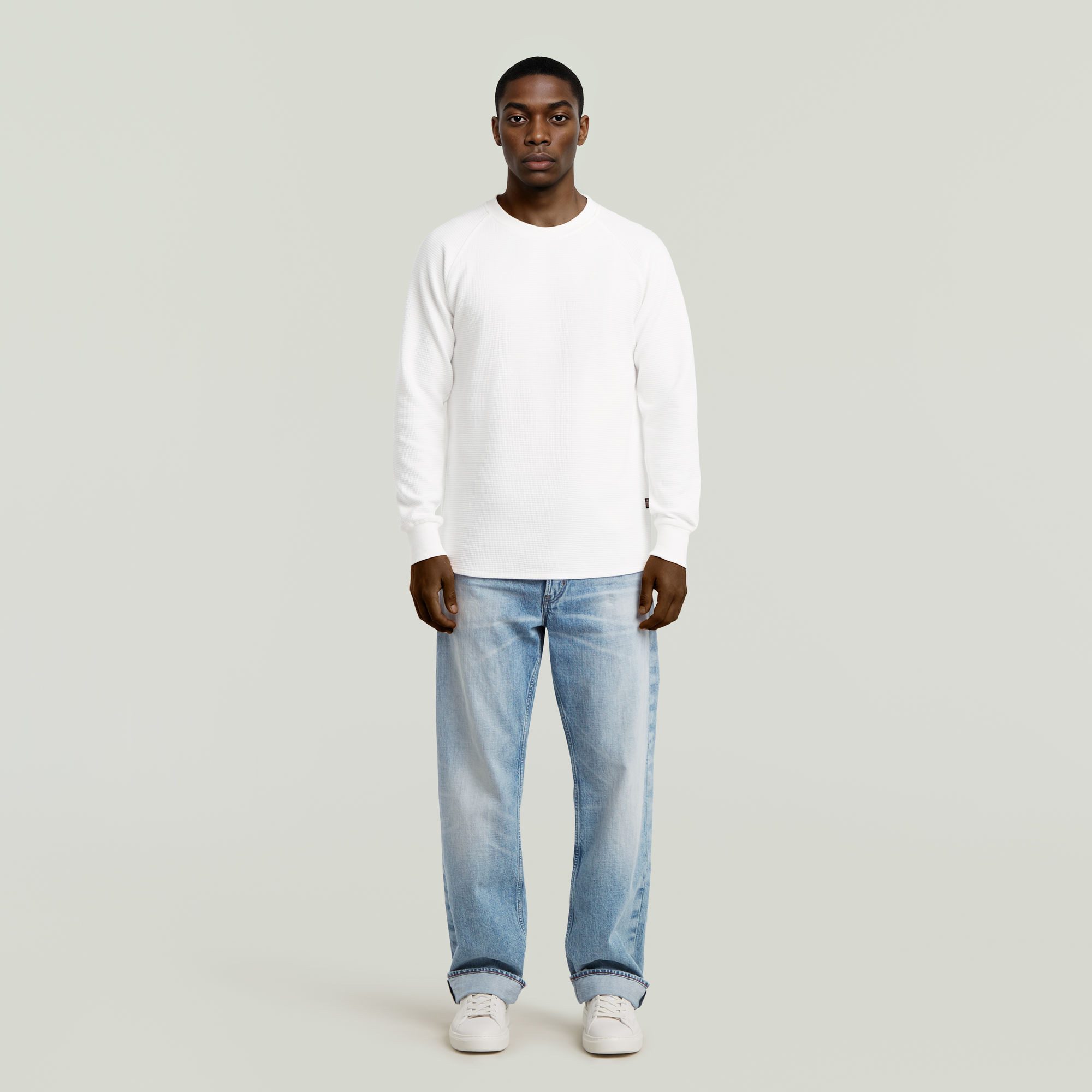 G-Star RAW Sweater Jirgi met label-detail op de borst