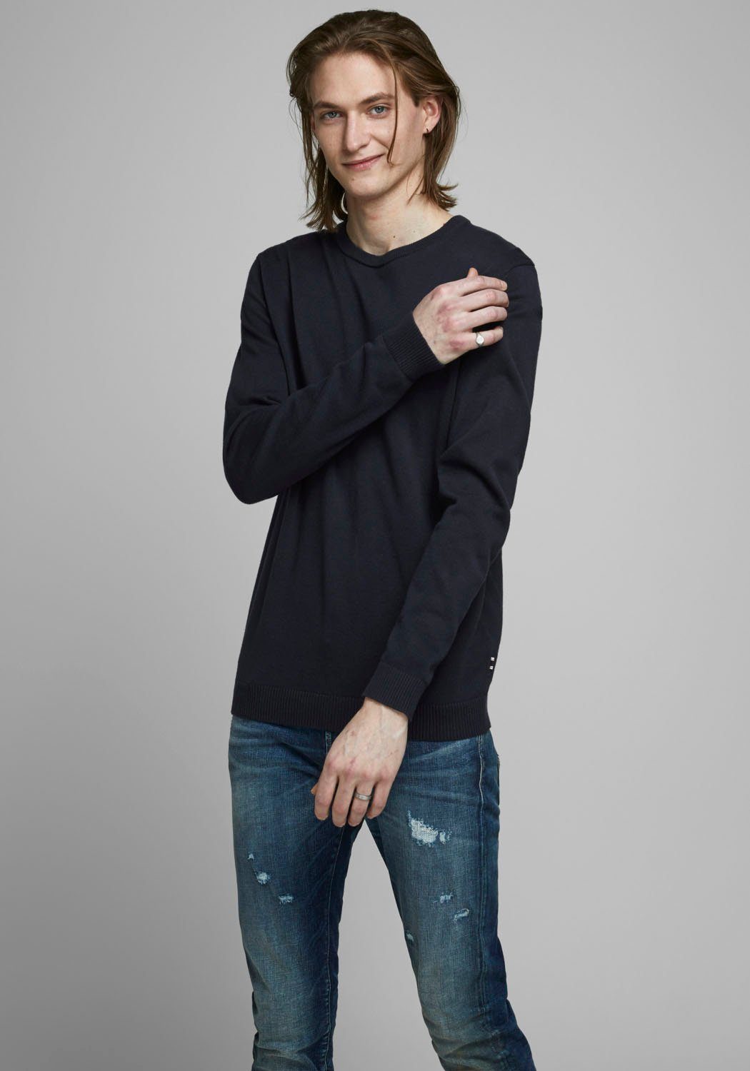 Jack & Jones Trui met ronde hals BASIC KNIT CREW NECK