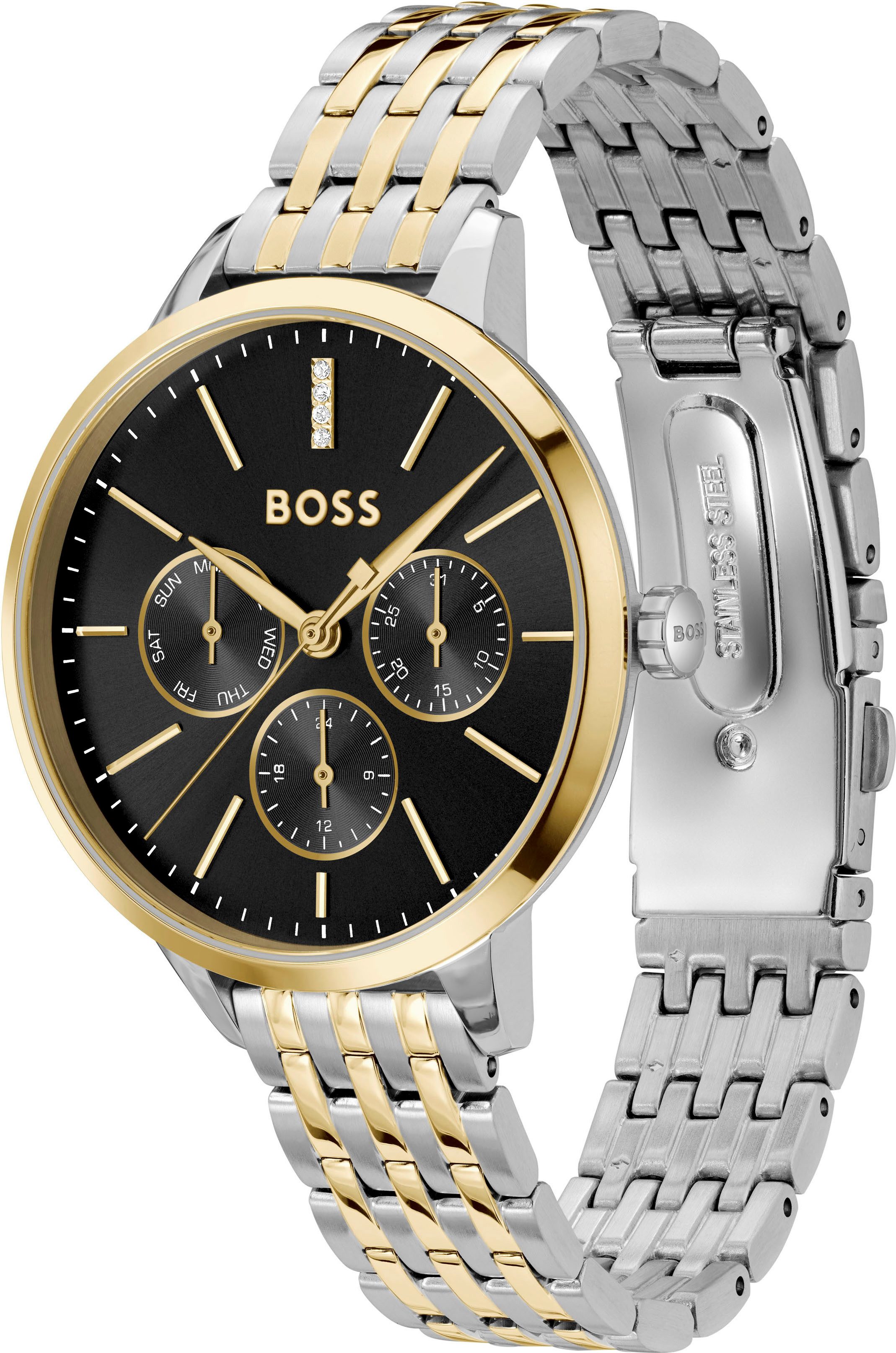 Boss Multifunctioneel horloge Symphony Quartzhorloge, horloge, damenuur, roestvrijstalen band, analoog