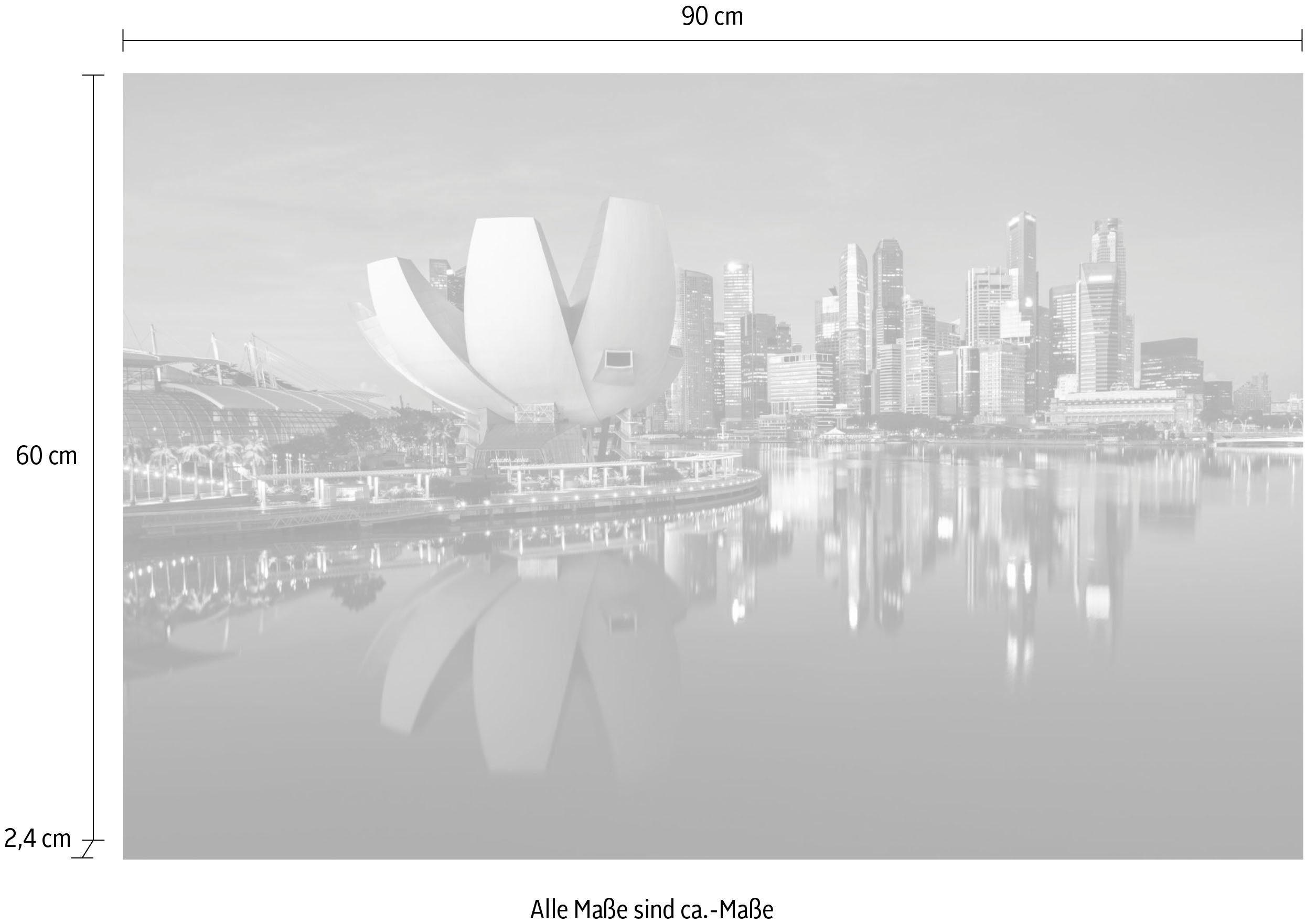 queence Artprint op acrylglas Aan het water Fine Art-print in galeriekwaliteit