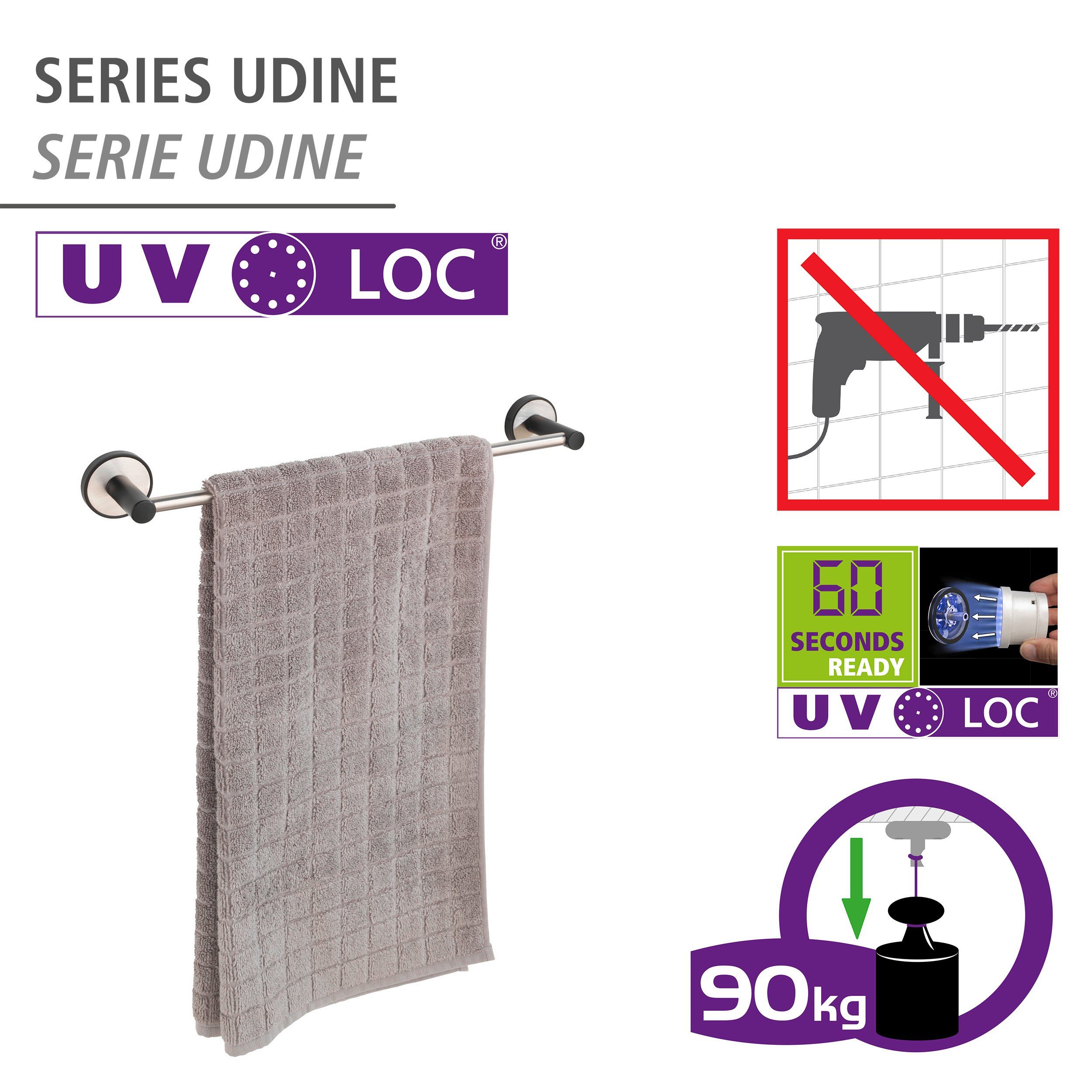 WENKO Handdoekstang UV-Loc® Udine bevestigen zonder boren