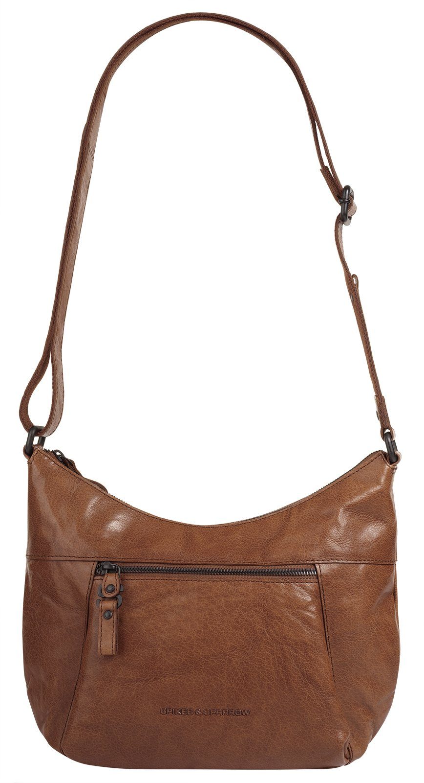 Spikes & Sparrow Schoudertas echt leder