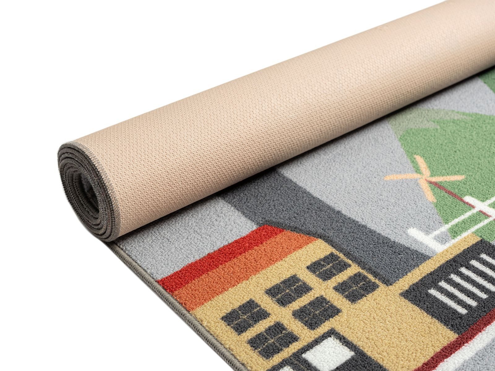 The carpet Vloerkleed Happy Life Life kinderkamer tapijt speelkleed onderhoudsvriendelijk