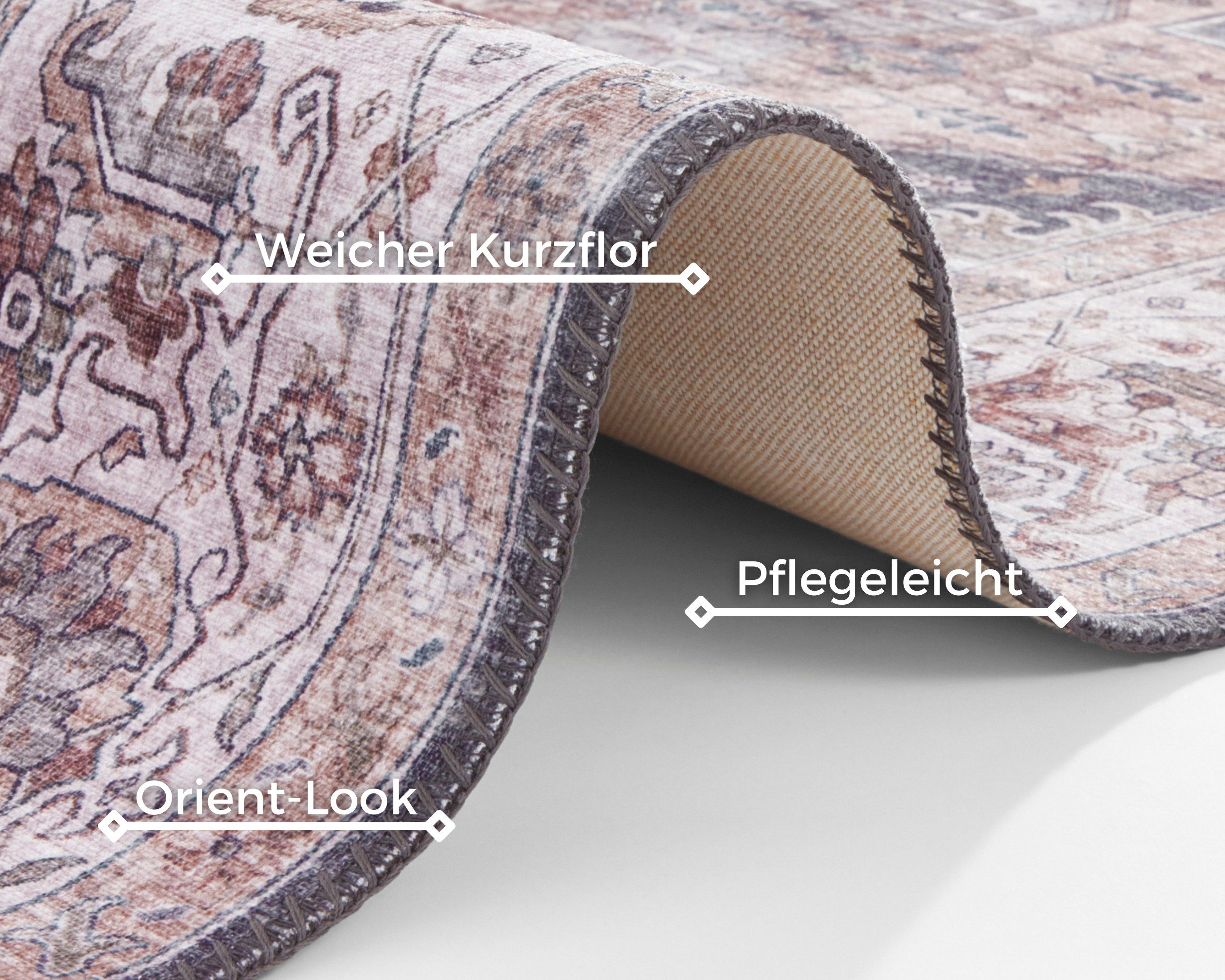 NORTHRUGS Vloerkleed Sylla Oosters, loper, vintage, woonkamer, slaapkamer, eetkamer