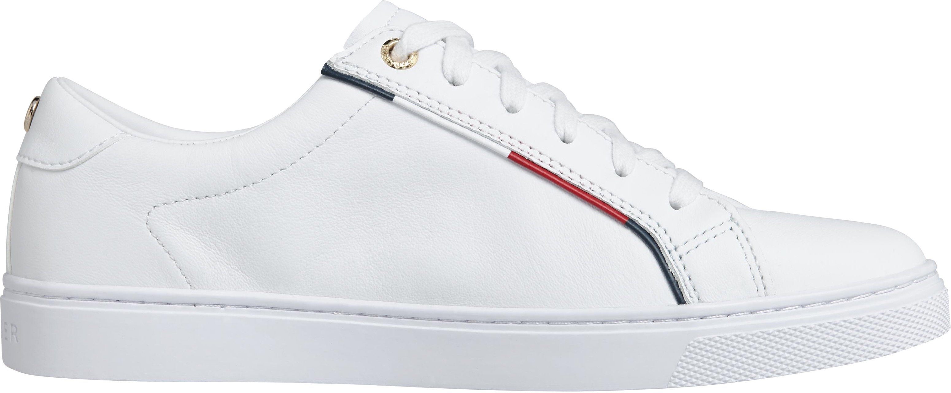 Tommy Hilfiger Sneakers TOMMY HIFLIGER SIGNATURE SNEAKER met kleurrijke paspel, vrijetijdsschoen, lage schoen, veterschoen