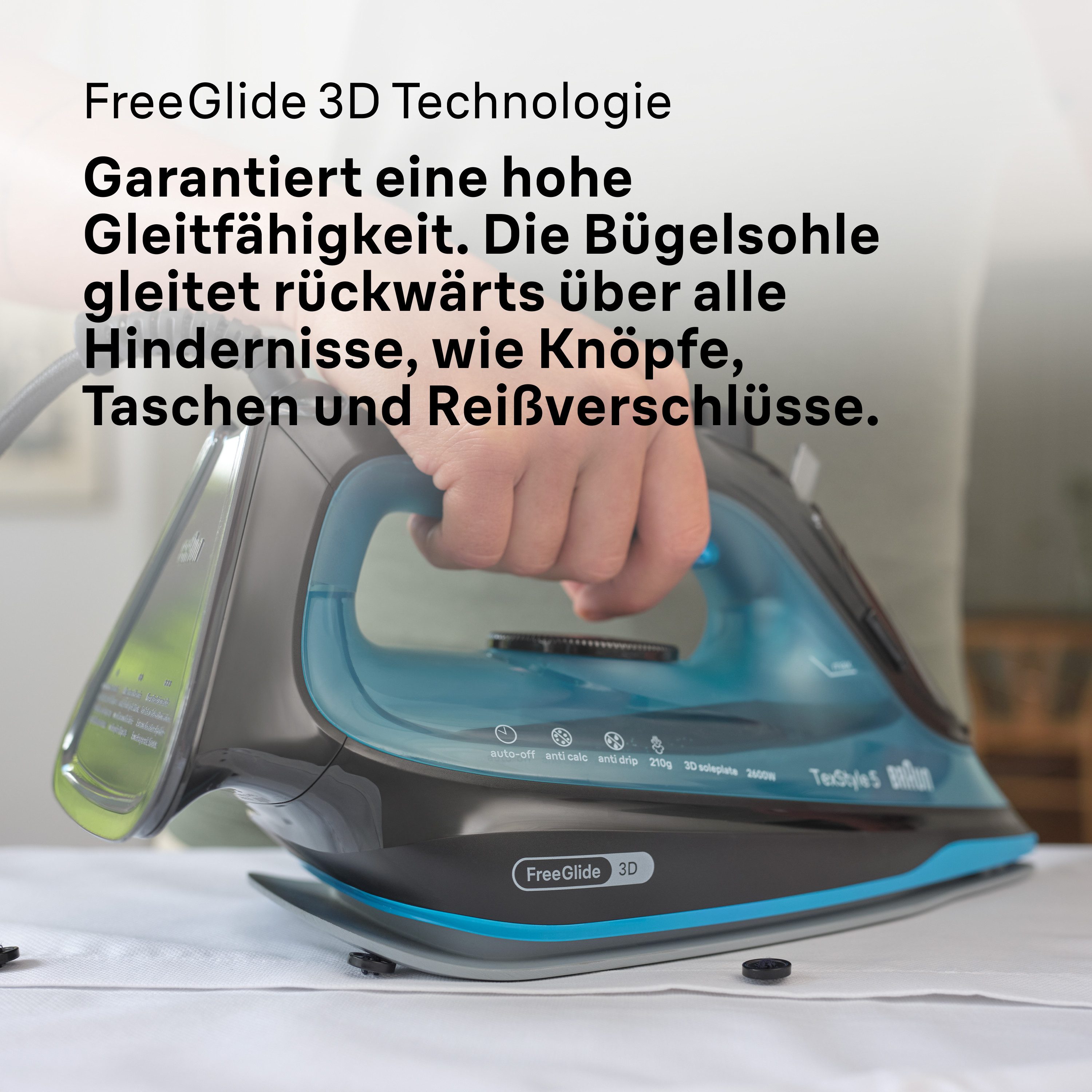 Braun Stoomstrijkijzer TexStyle 5 SI 5256 BL