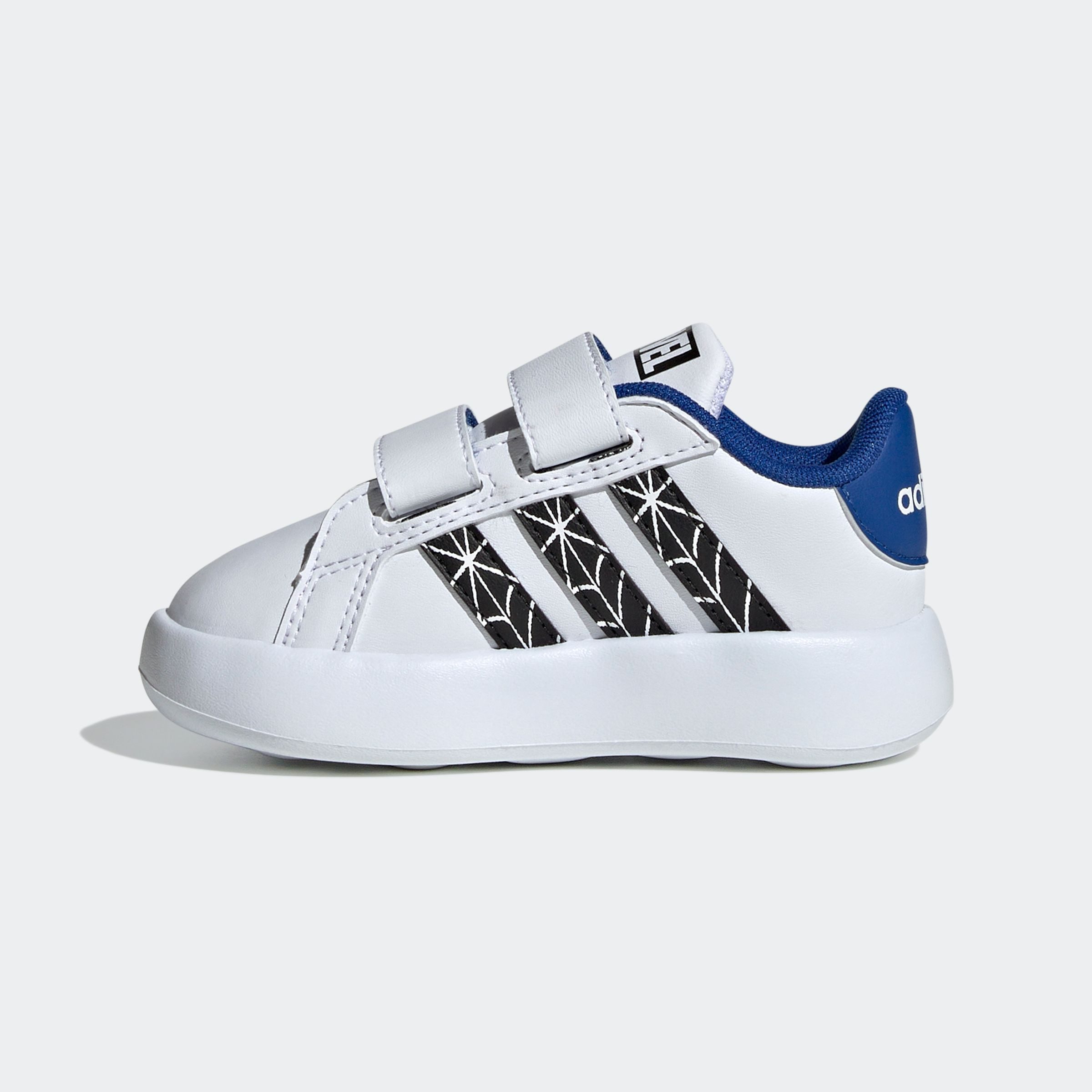 adidas Sportswear Klittenbandschoenen ADIDAS MARVEL SPIDER-MAN KINDER GRAND COURT SCHOEN Design geïnspireerd op de adidas Superstar, voor kinderen