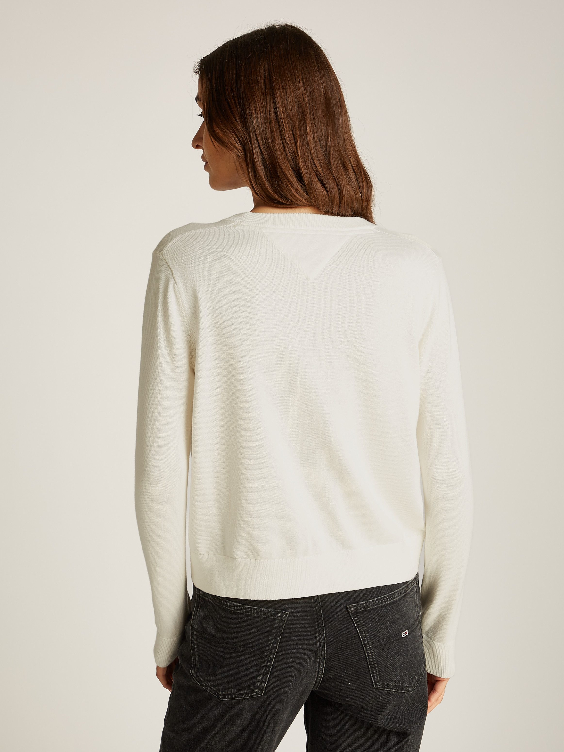 TOMMY JEANS Trui met V-hals TJW ESSENTIAL VNECK SWEATER EXT