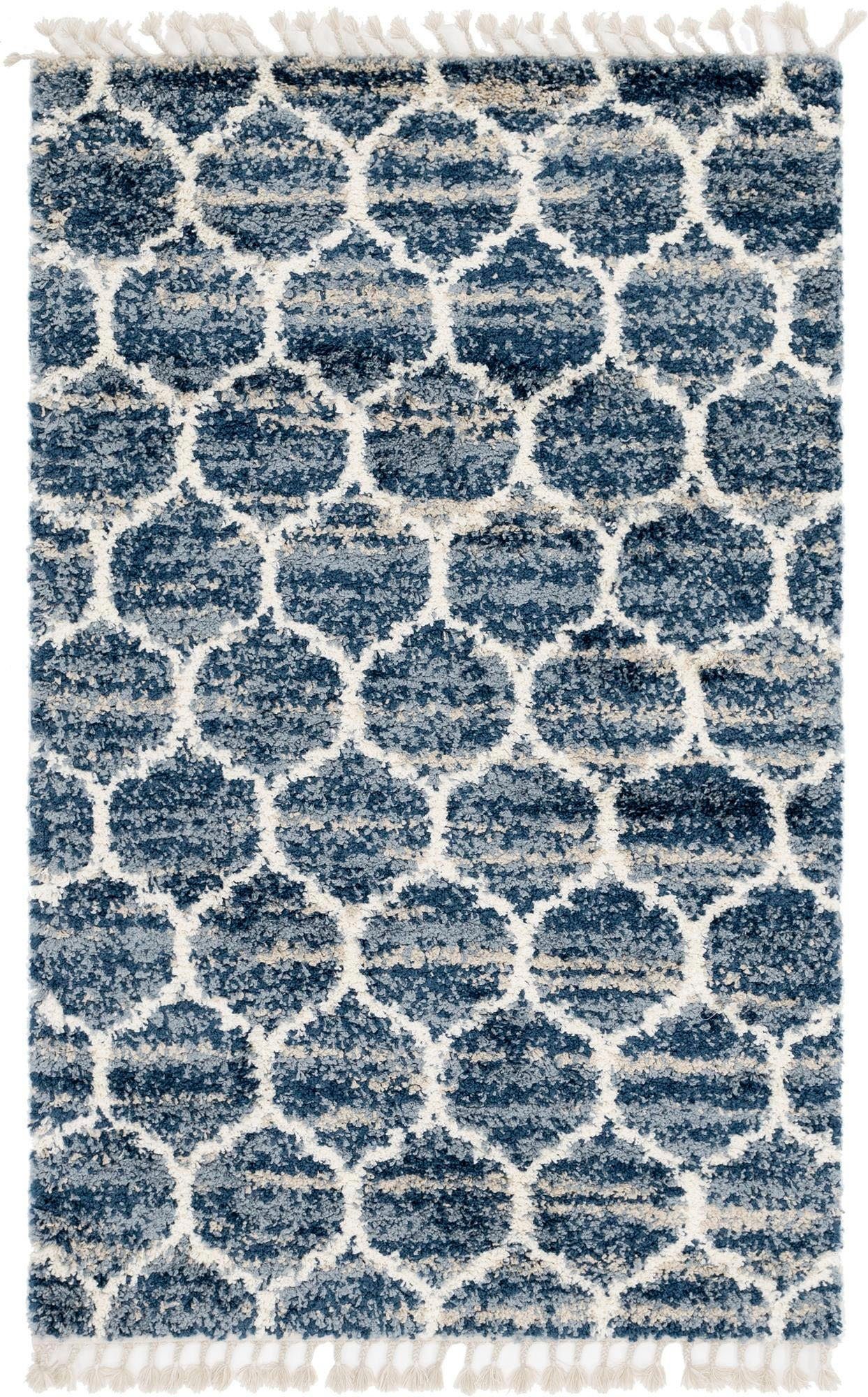 Myflair Möbel & Accessoires Hoogpolig vloerkleed Top shag voorraadopruiming geweven, gemêleerde look, zacht & behaaglijk, met franje