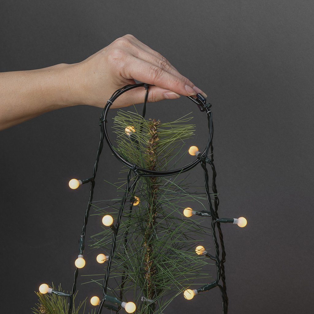 KONSTSMIDE Led-boomverlichting Kerstversiering buiten, kerstversiering Ring Ø 17, met globes, 8 strengen à 70 diodes, voorgemonteerd, 560 diodes