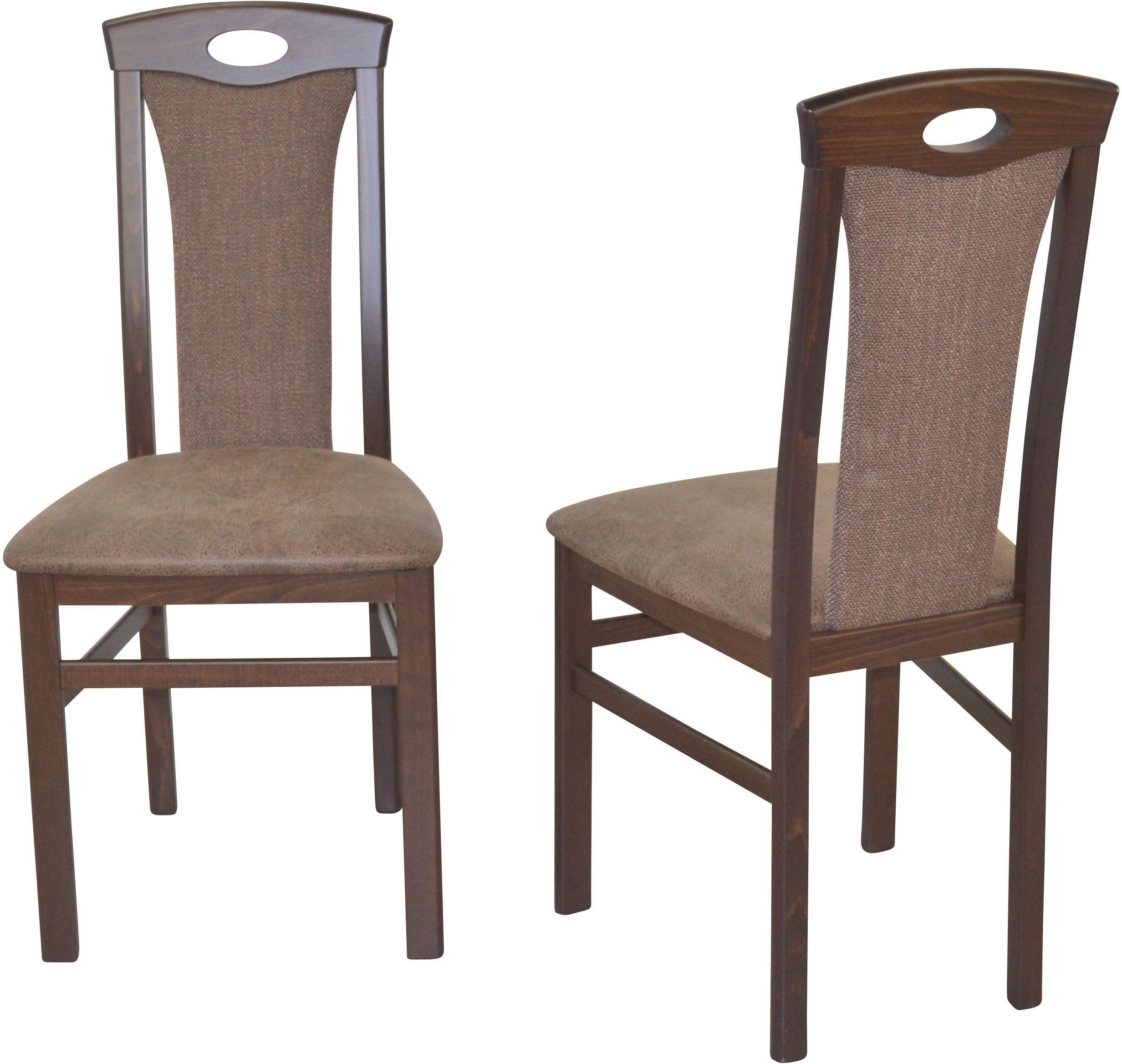 HOFMANN LIVING AND MORE Eethoek 3-delig eethoek Stoelen voorgemonteerd (voordeelset, 3-delig)