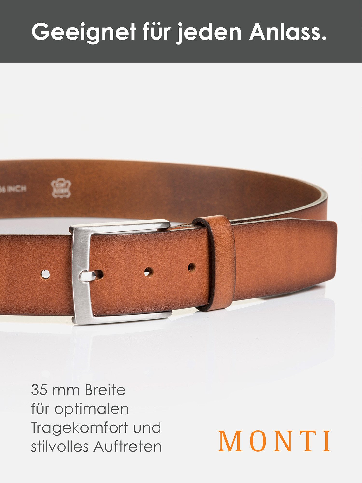 MONTI Leren riem TUSTON
