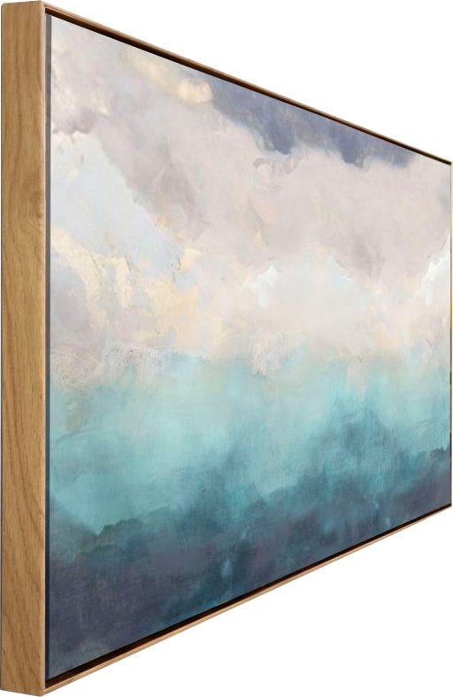 Reinders! Artprint op linnen Abstract blauw - artprint op linnen