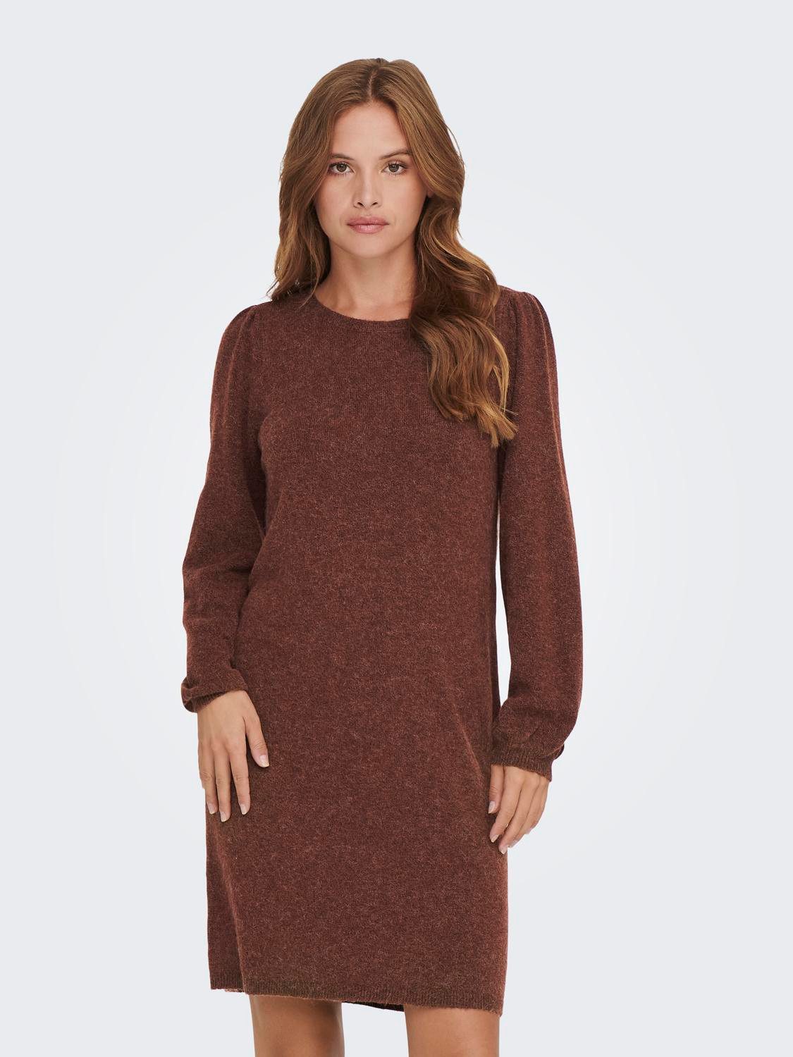 Only Gebreide jurk ONLRICA LIFE LS PUFF DRESS KNT