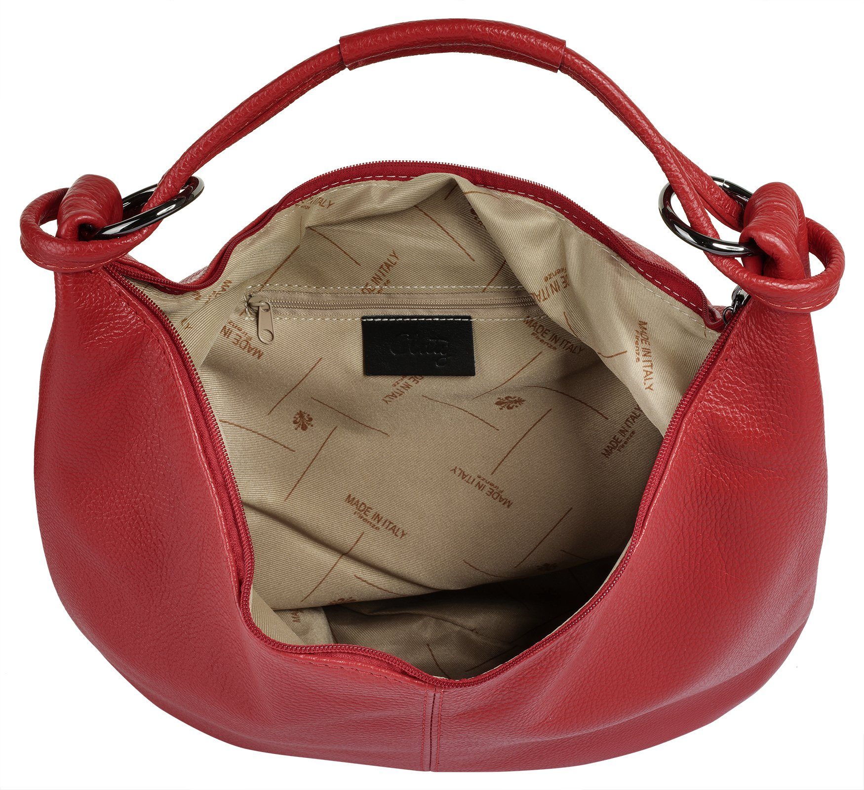 Cluty Shopper echt leer, made in italy