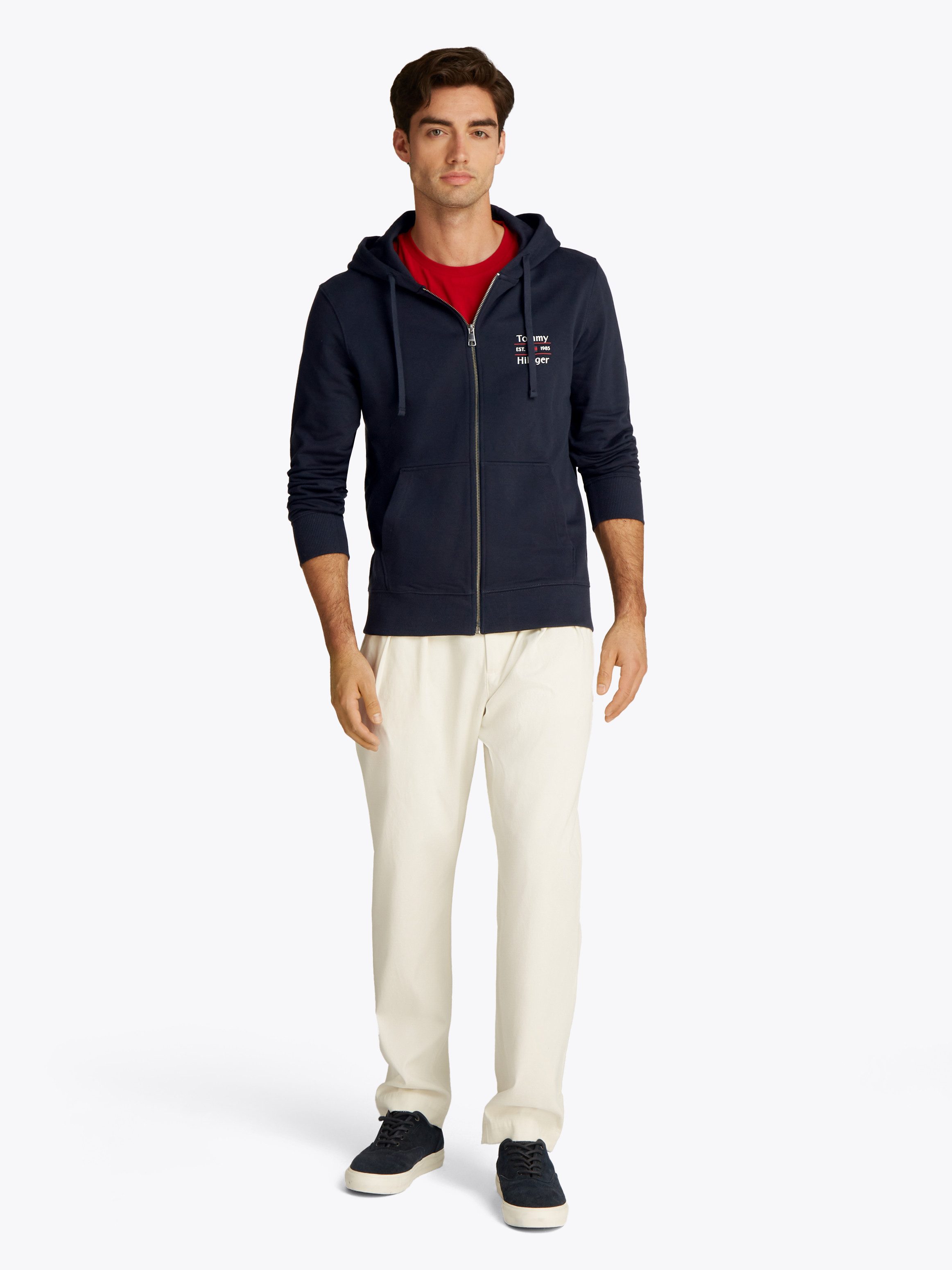 Tommy Hilfiger Capuchonsweatvest HILFIGER STACK HOODY ZT