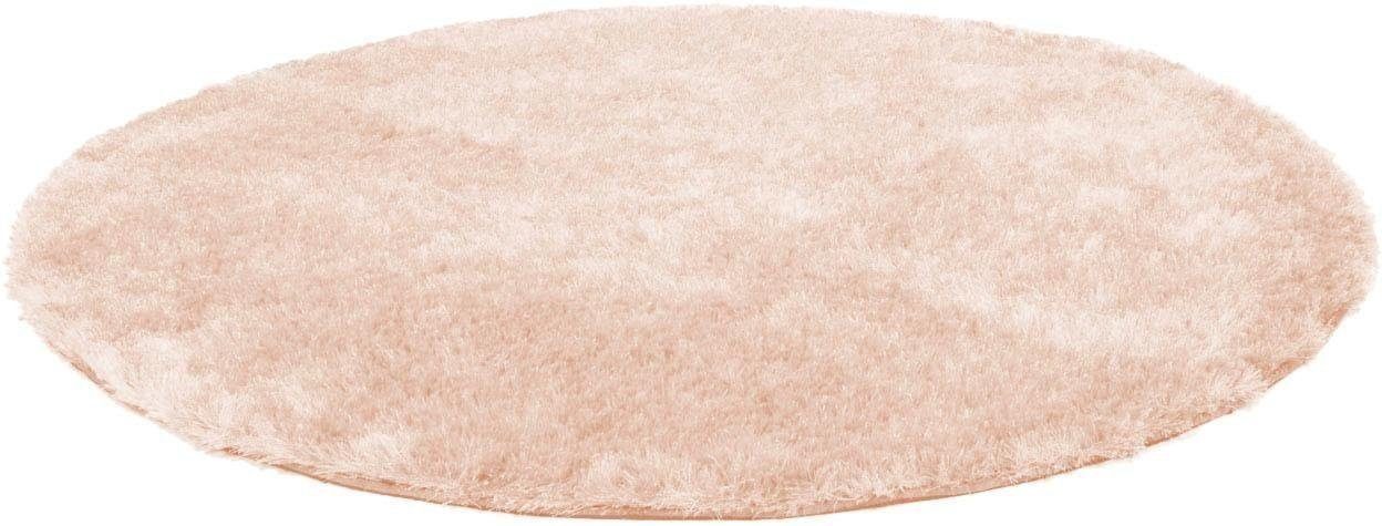 calo-deluxe Hoogpolig vloerkleed Masada 900 moderne vloerkleden maat Ø 120 cm x 40 mm roze