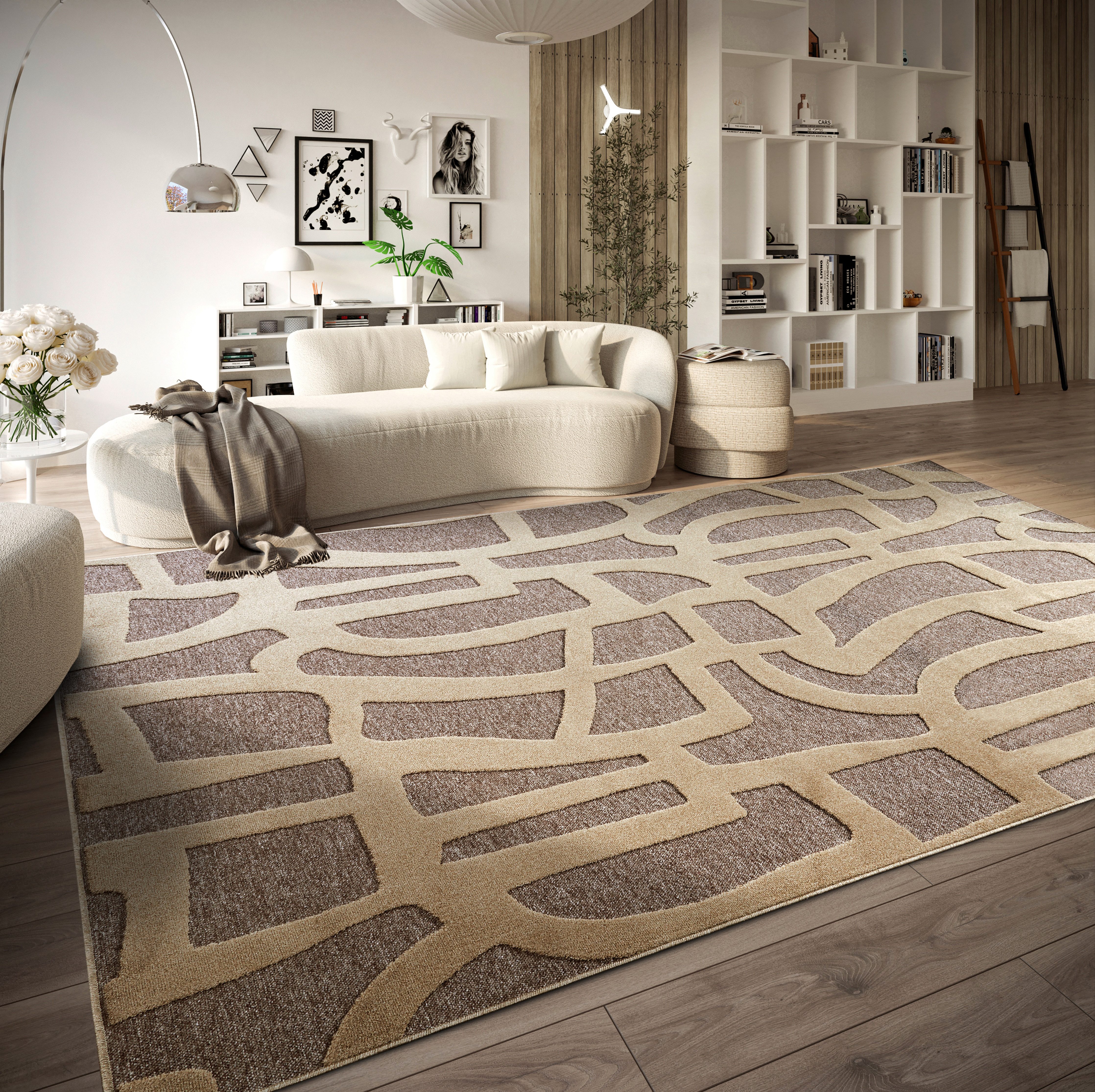 Villeroy & Boch Vloerkleed Therese Woonkamer, slaapkamer, modern, hoog-laag effect, gang