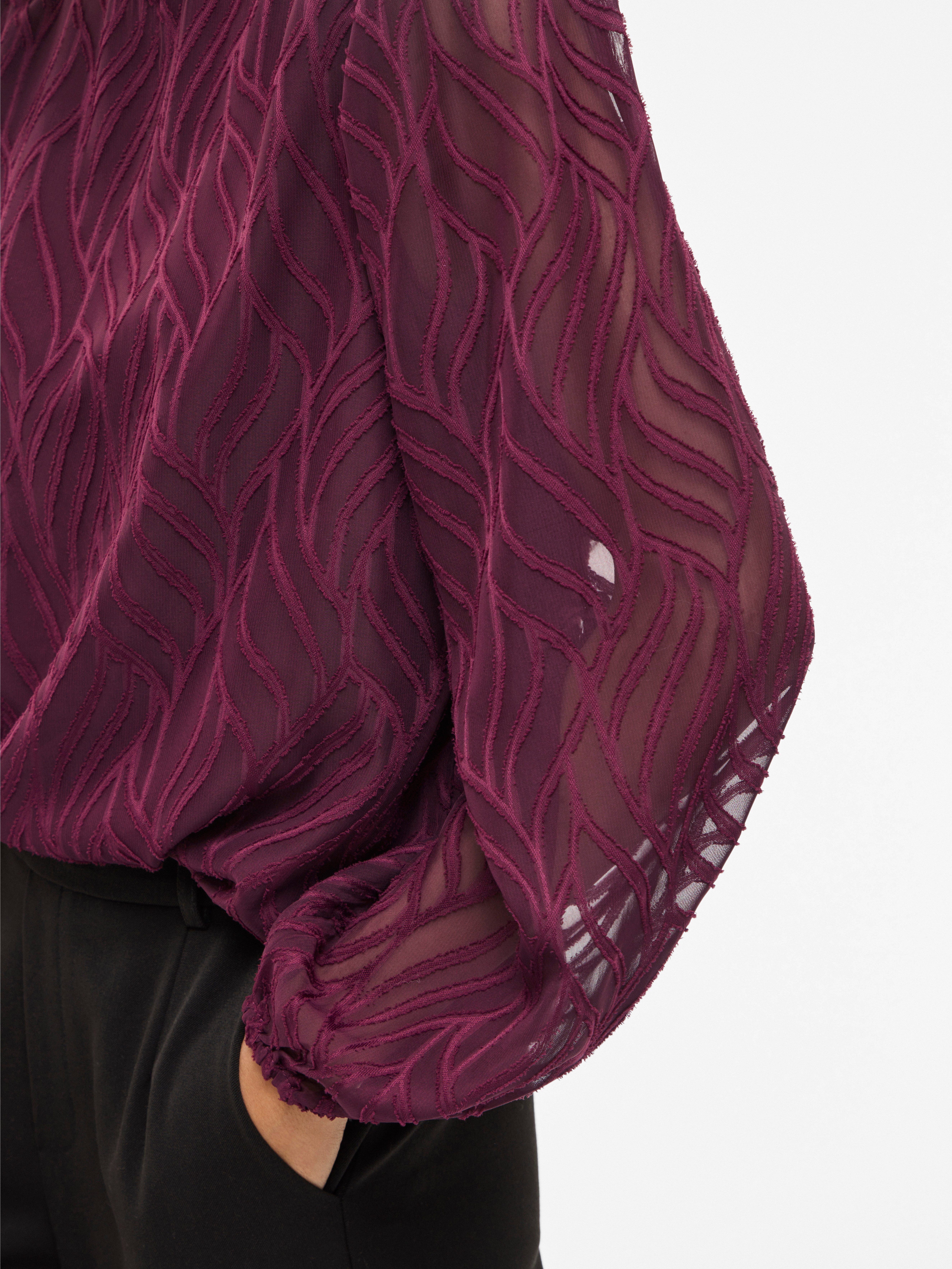 Vila Shirt VIMIKA O-NECK L/S TOP - NOOS
