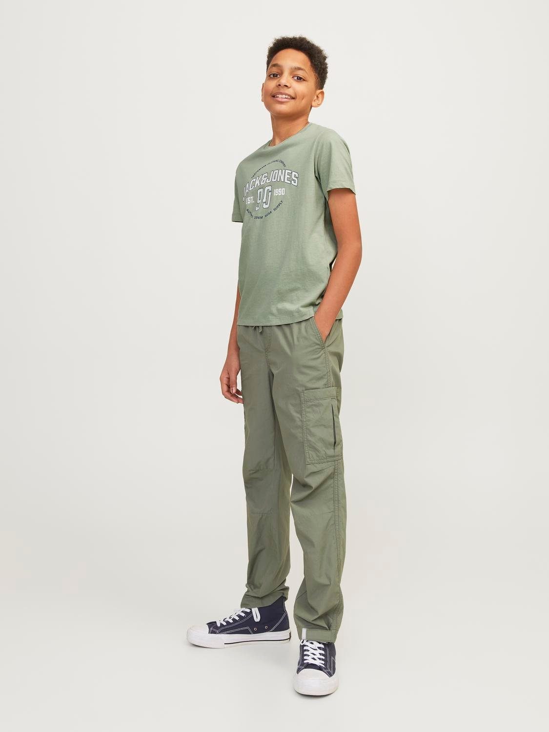 Jack & Jones Junior Shirt met korte mouwen JJMINDS TEE SS CREW NECK JNR 2PK MP (set, 2)