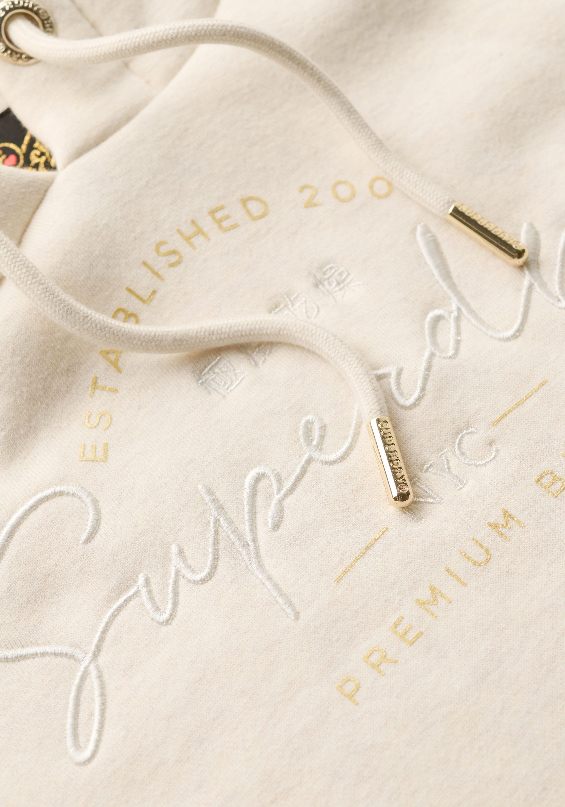 Superdry Hoodie Luxe Metallic Logo Hoodie