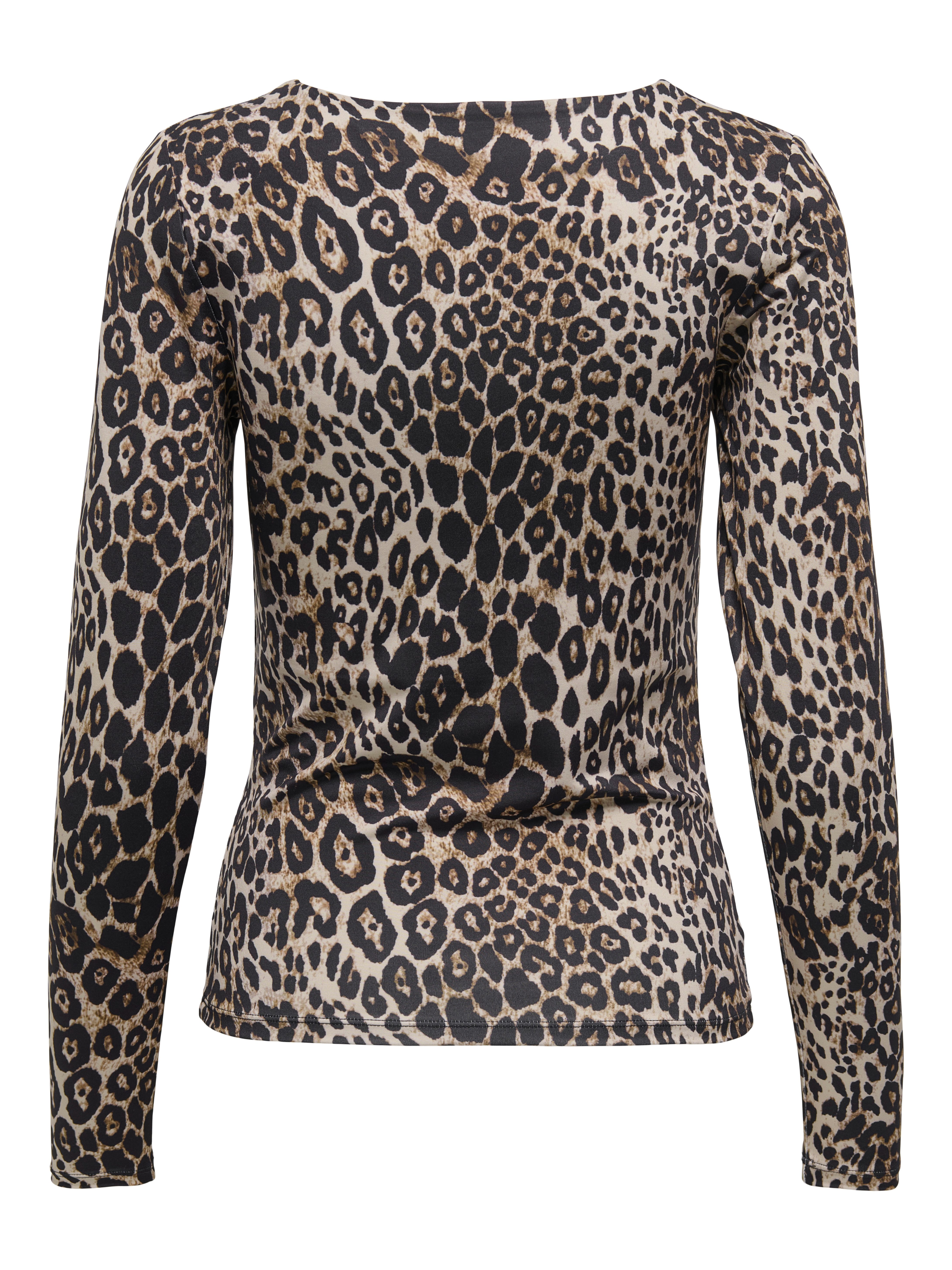 Only Shirt met lange mouwen ONLLONE LEO L/S TWO WAY TOP JRS Met diepe uitsnijding voor of achter te dragen