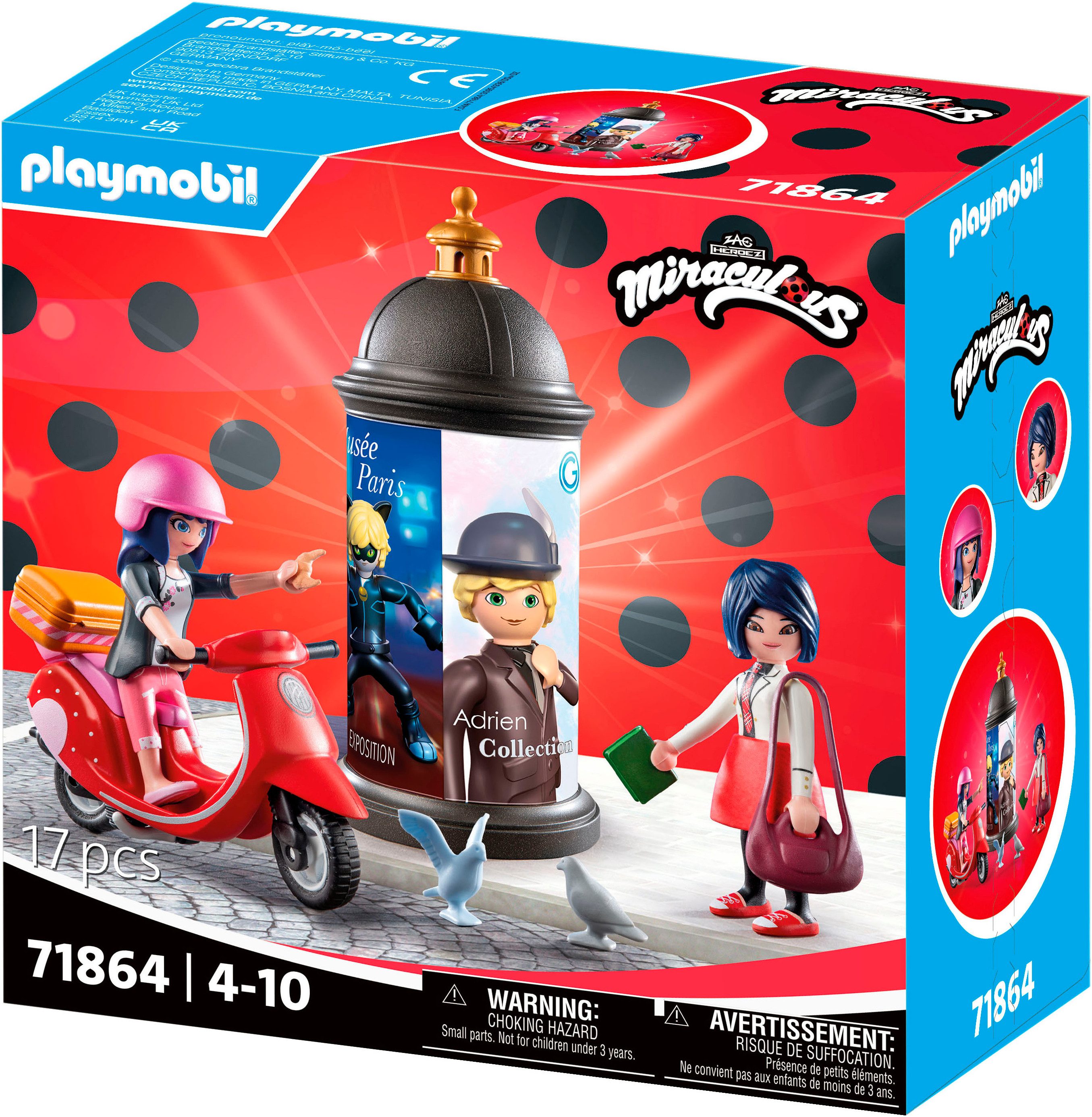 Playmobil® Constructie-speelset Miraculous: Rollerfahrt durch Paris (71864) (17-delig)
