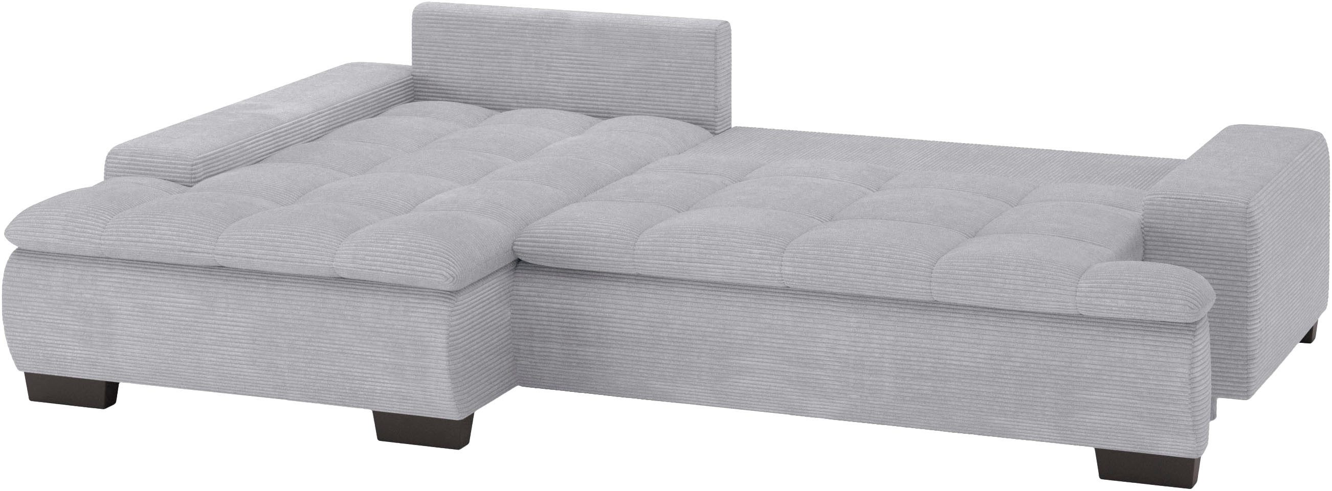 Mr. Couch Hoekbank Haiti II, L-vorm met koudschuim bekleding, optioneel met bed en bedlade