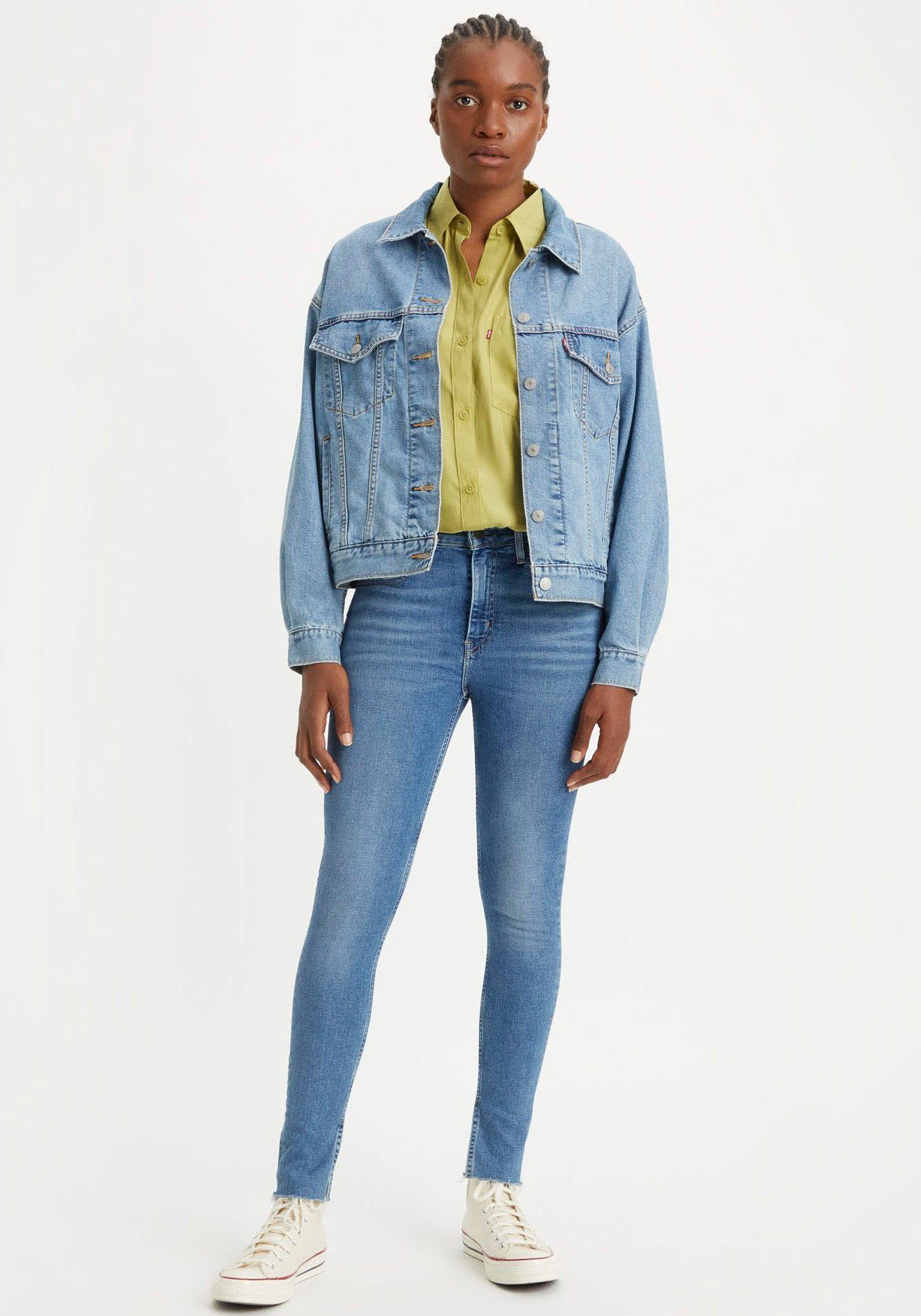 Levi's® Skinny fit jeans 721 High rise skinny met splitje in de zoom