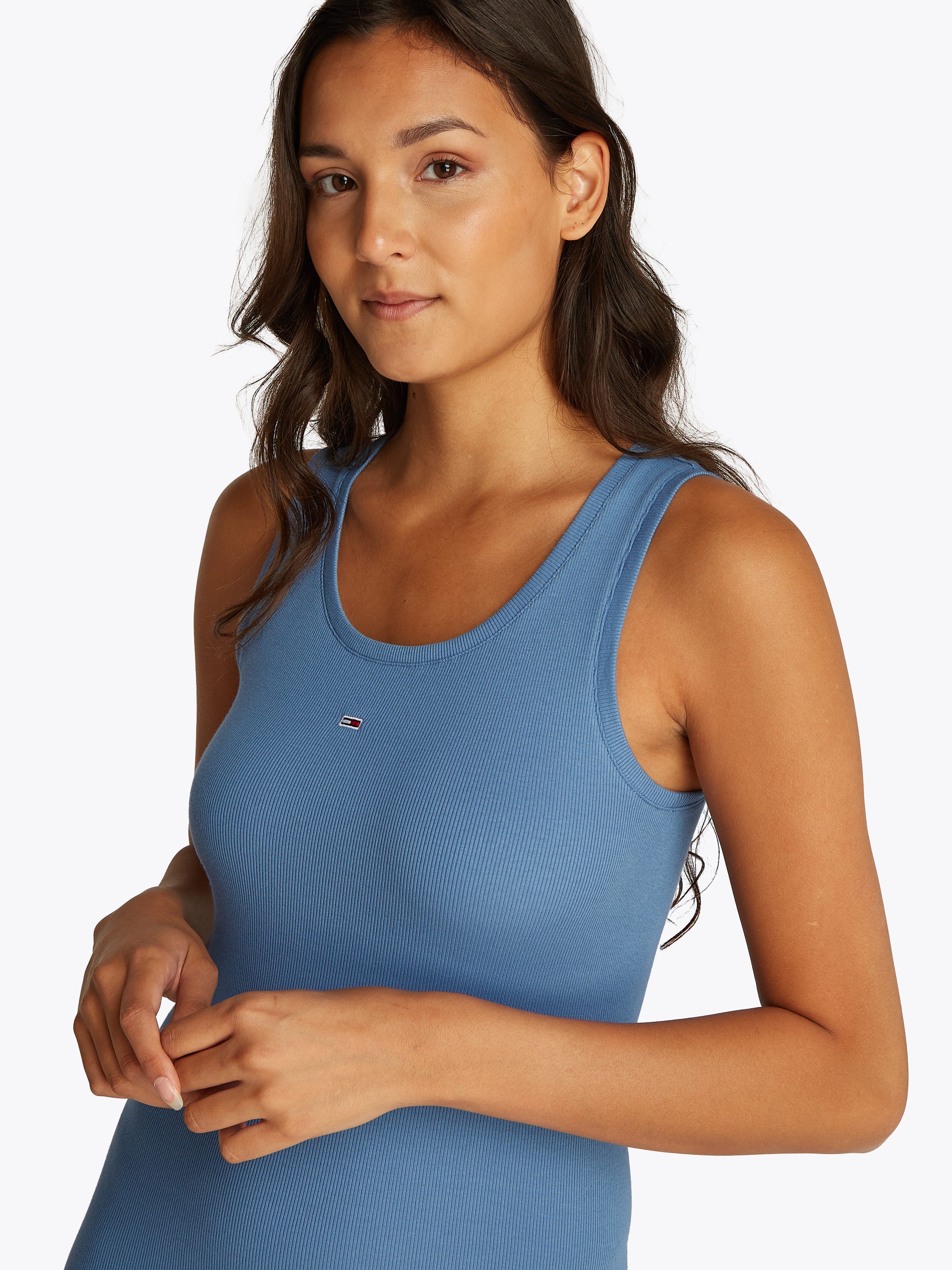 TOMMY JEANS Mini-jurk TJW ESSENTIAL RIB BODYCON EXT