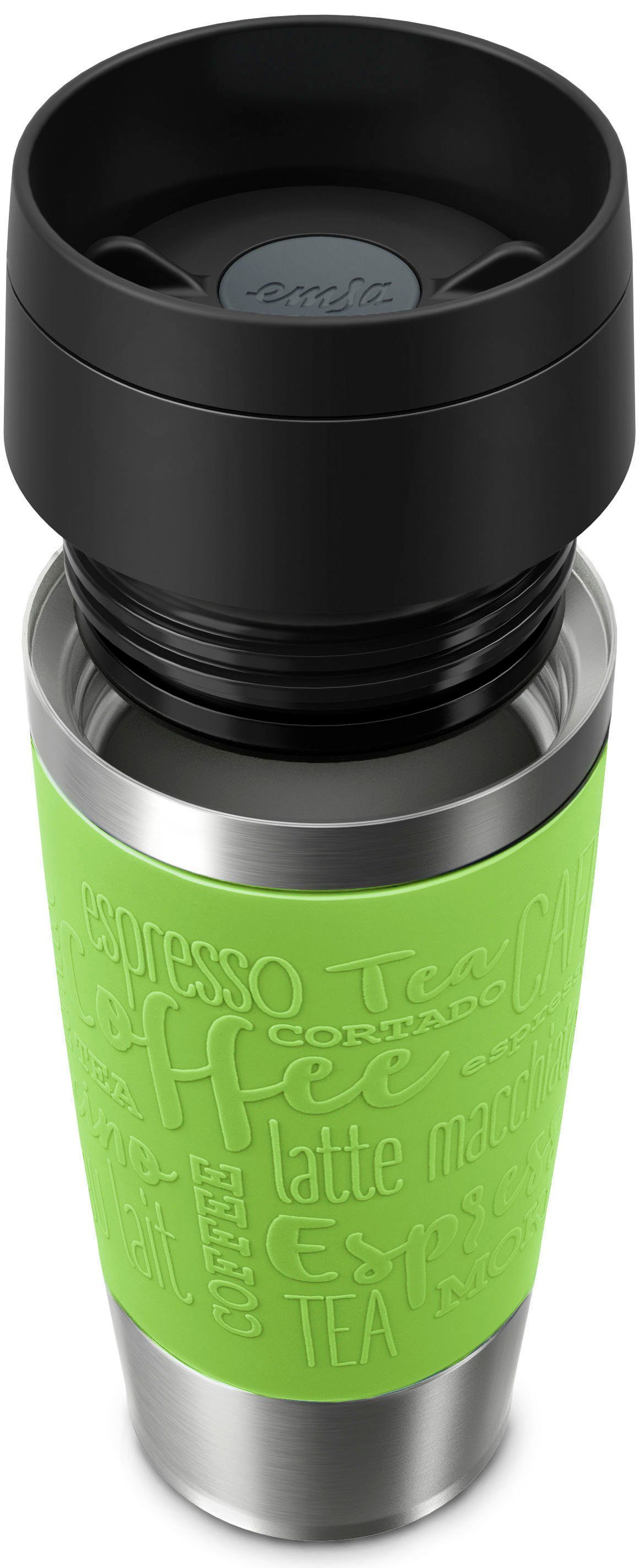 Emsa Thermosbeker Travel Mug Classic, met 360° drinkopening 4u heet, 8u koud - 360 ml / 6u heet, 12u koud - 500 ml, 100% dicht
