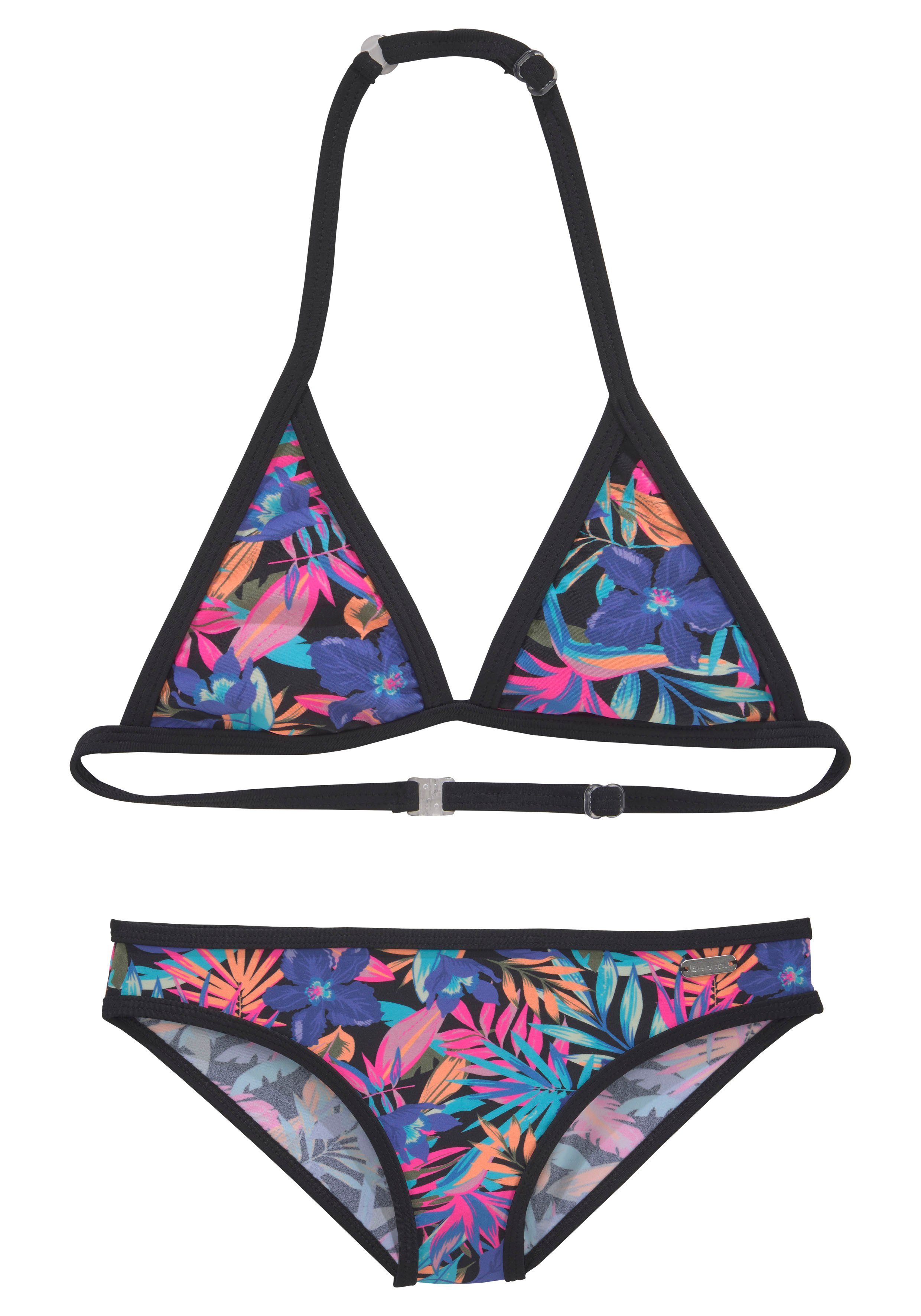 Bench. Triangelbikini Pitch Kids met trendy jungle-print