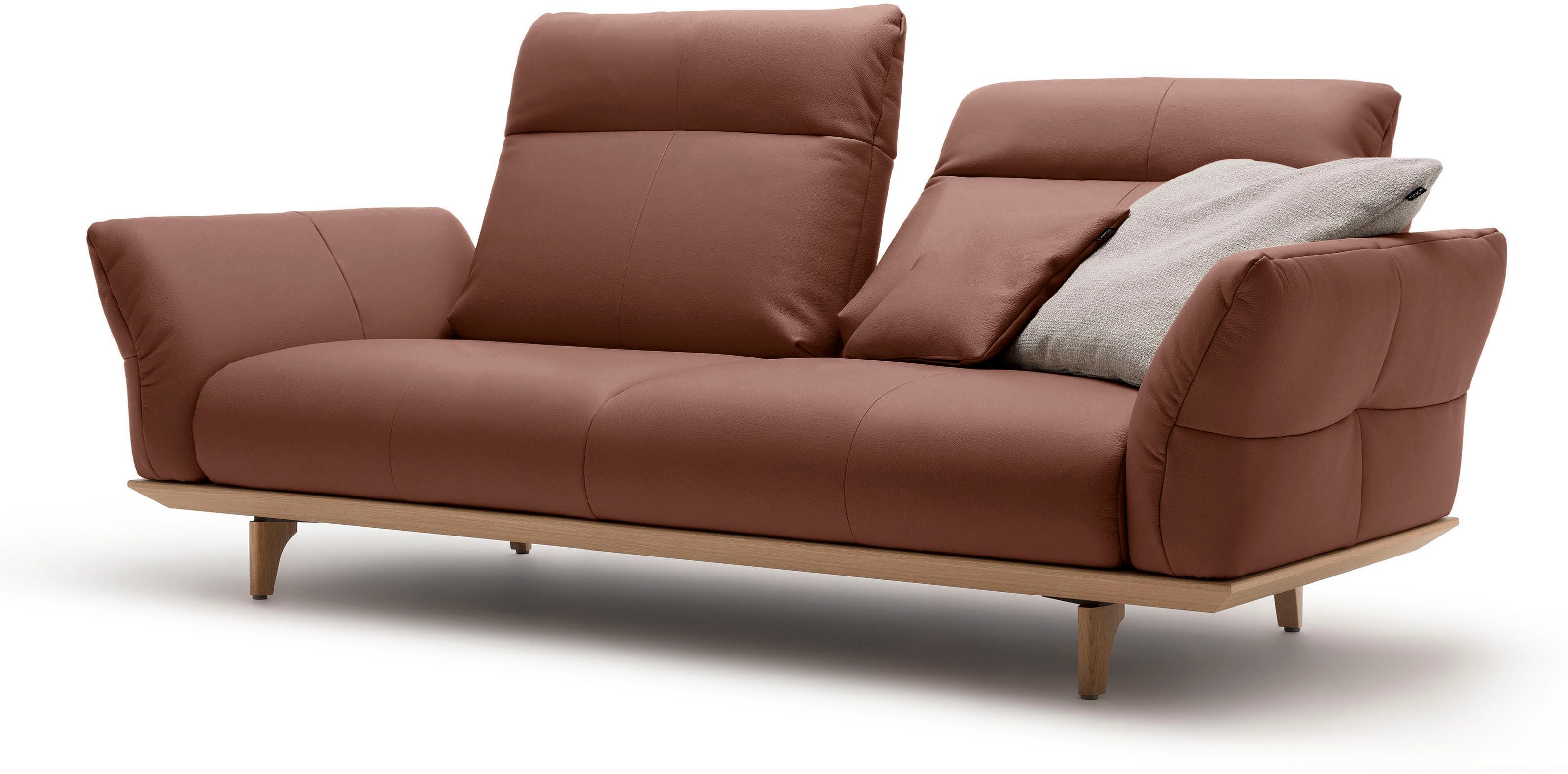 Creation BY ROLF BENZ 3-zitsbank Hs.460 Onderstel in eiken, poten in natuurlijk eiken, breedte 208 cm