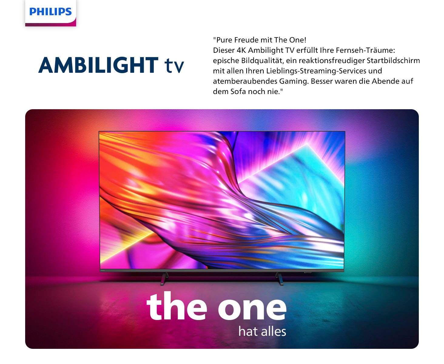 Philips Led-TV, 189 cm / 75", 4K Ultra HD, Smart TV