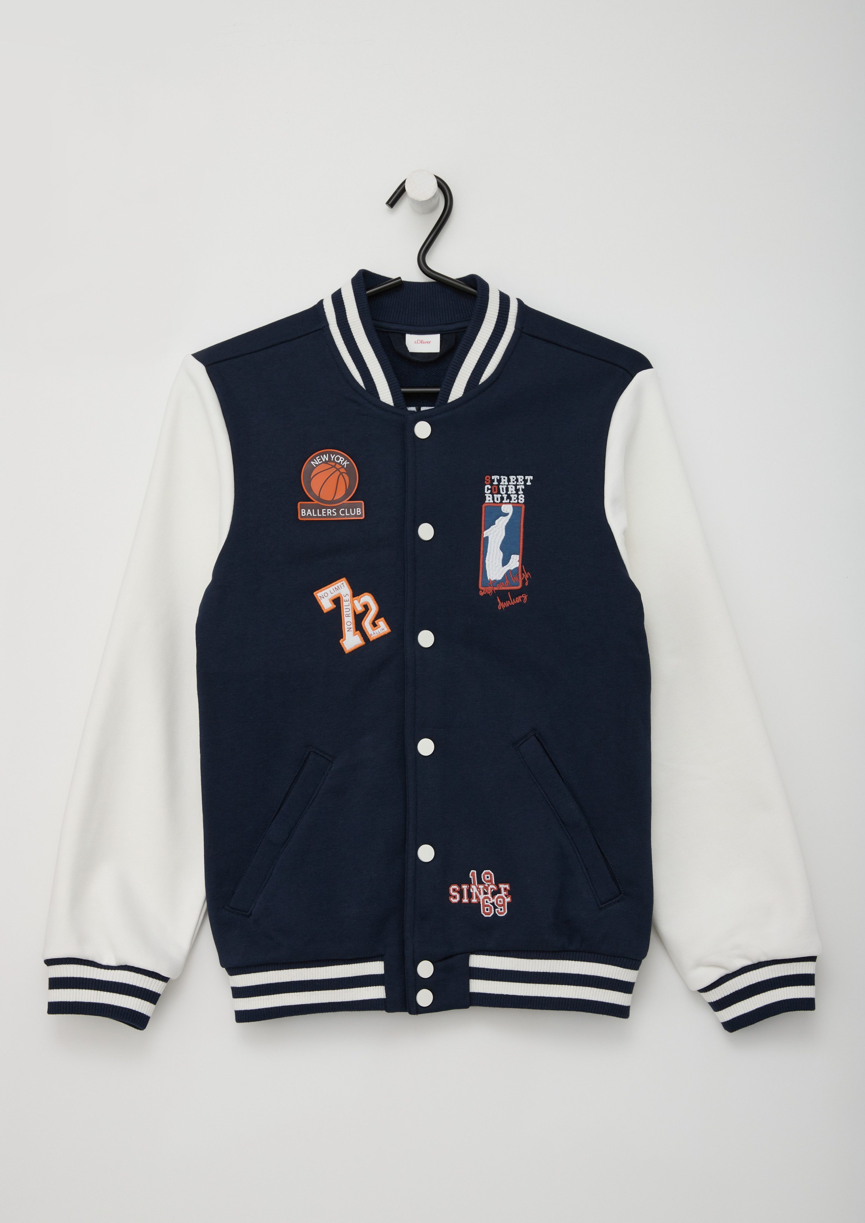 s.Oliver RED LABEL Junior Sweatvest met sport patches