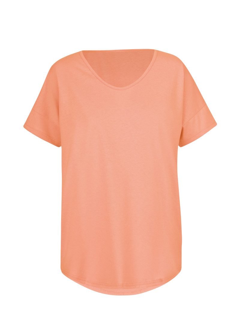 Trigema T-shirt TRIGEMA oversized T-shirt met V-hals (1-delig)
