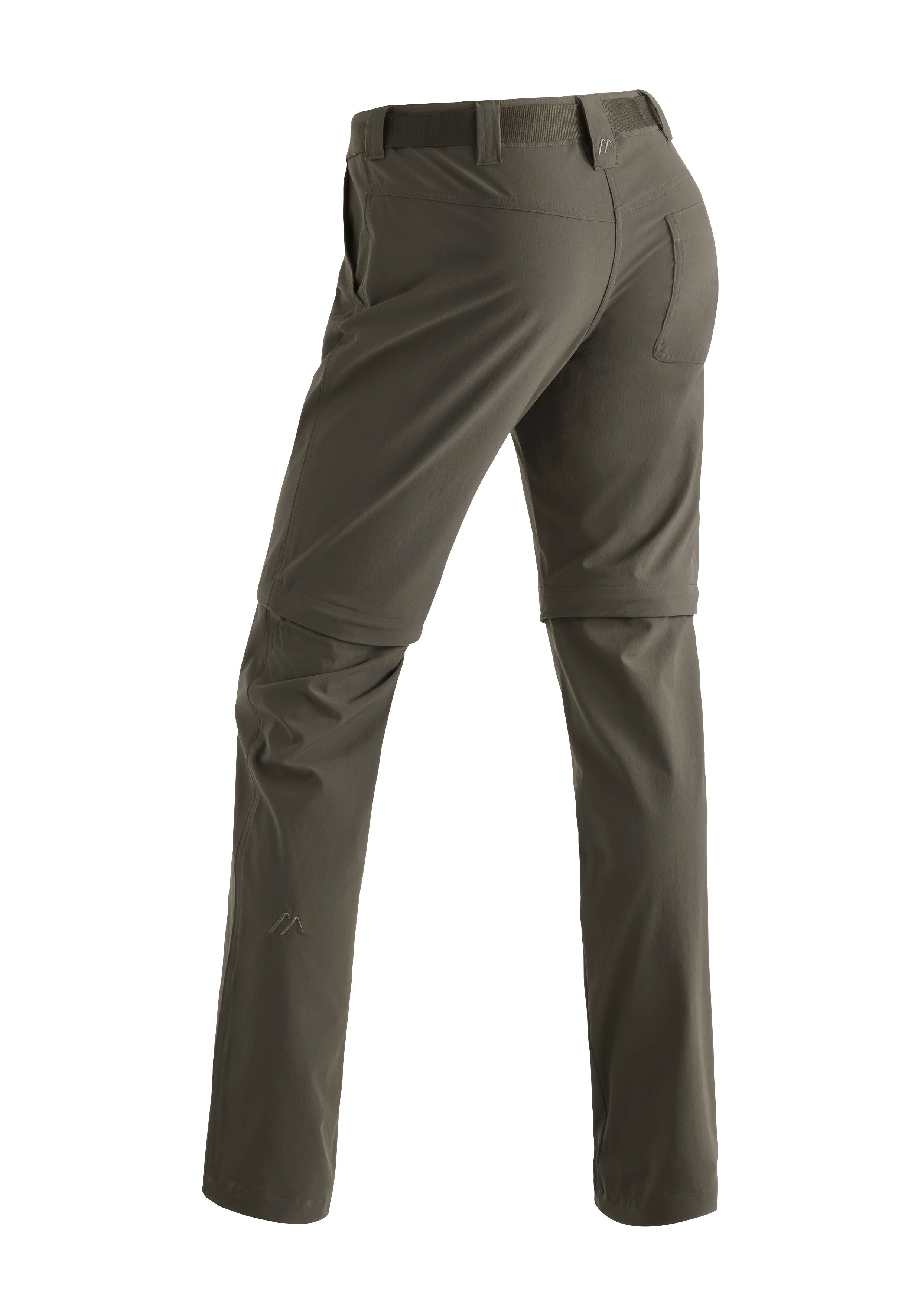 Maier Sports Functionele broek Inara slim zip Dames wandelbroek, zipp-off outdoorbroek, 4 zakken, slim fit