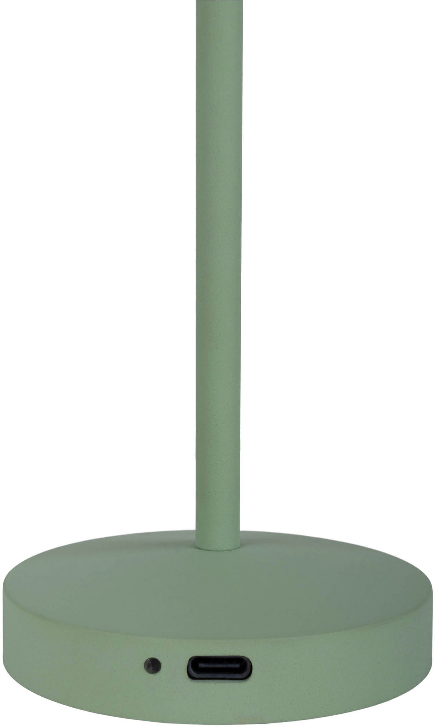 näve Led-tafellamp Gomba 18,5 cm 2-delig set, oplaadbaar, usb-kabel, geheugenfunctie, traploos dimbaar (2 stuks)