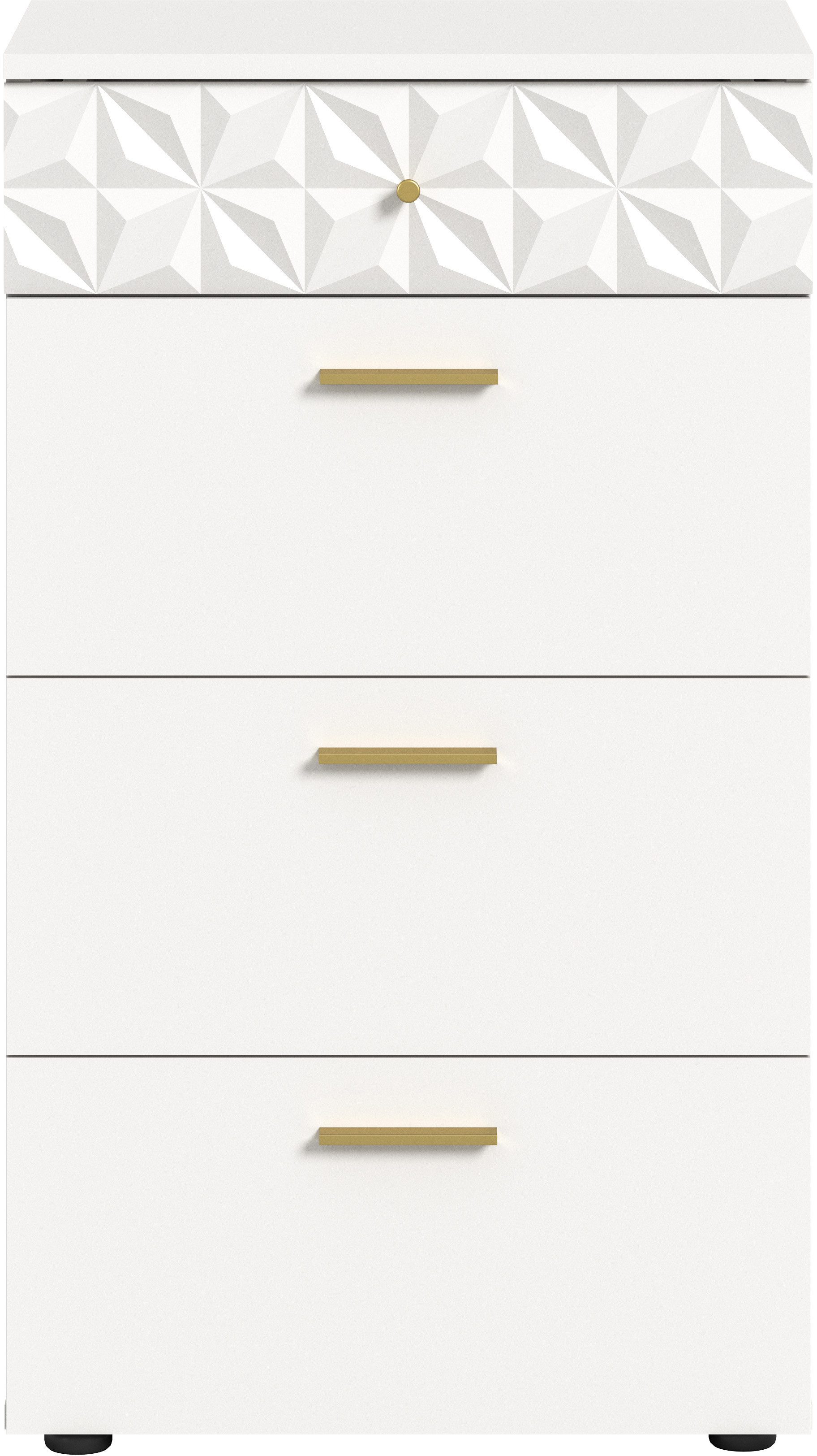 INOSIGN Kast Ladekast met 4 lades & Ornamentafscheiding Gang, hal, gangkast, kast, multifunctionele kast, ladekast