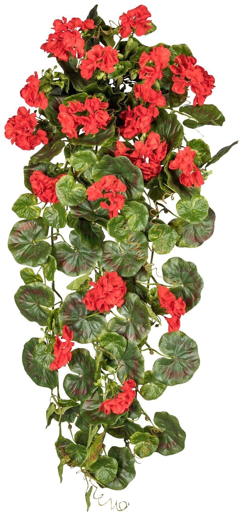 Creativ green Kunstplant Hanggeranium (1 stuk) kunstplanten rood