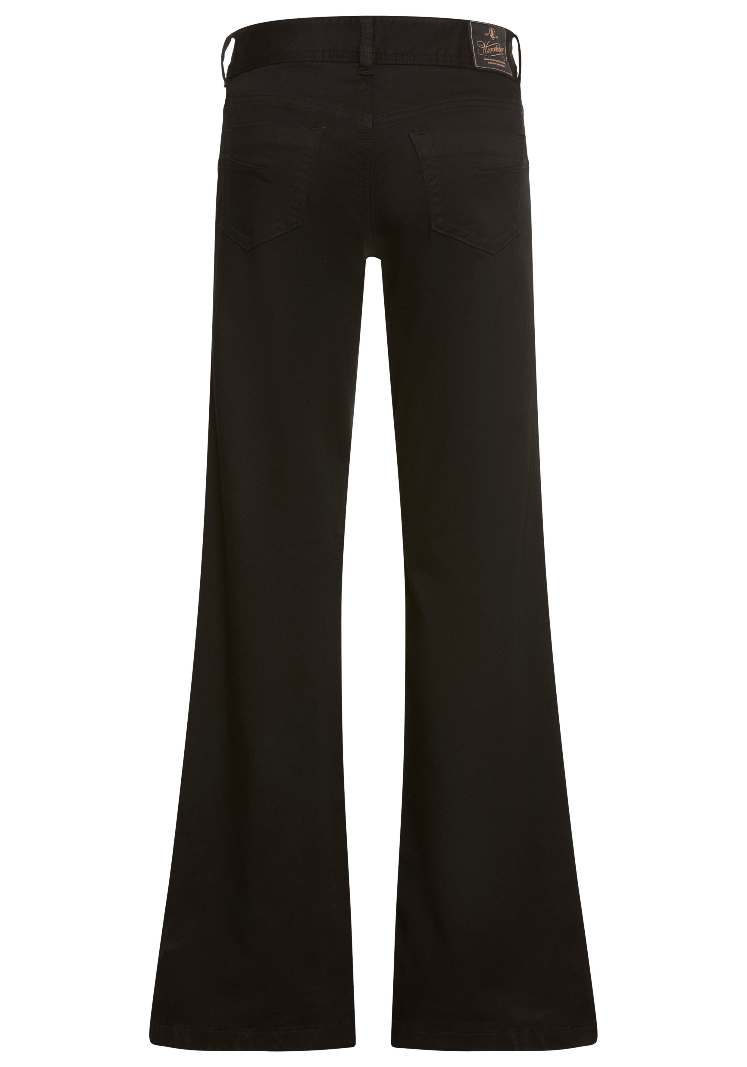Herrlicher 5-pocket jeans Edna Denim Black Jogg in flared fit, mid waist