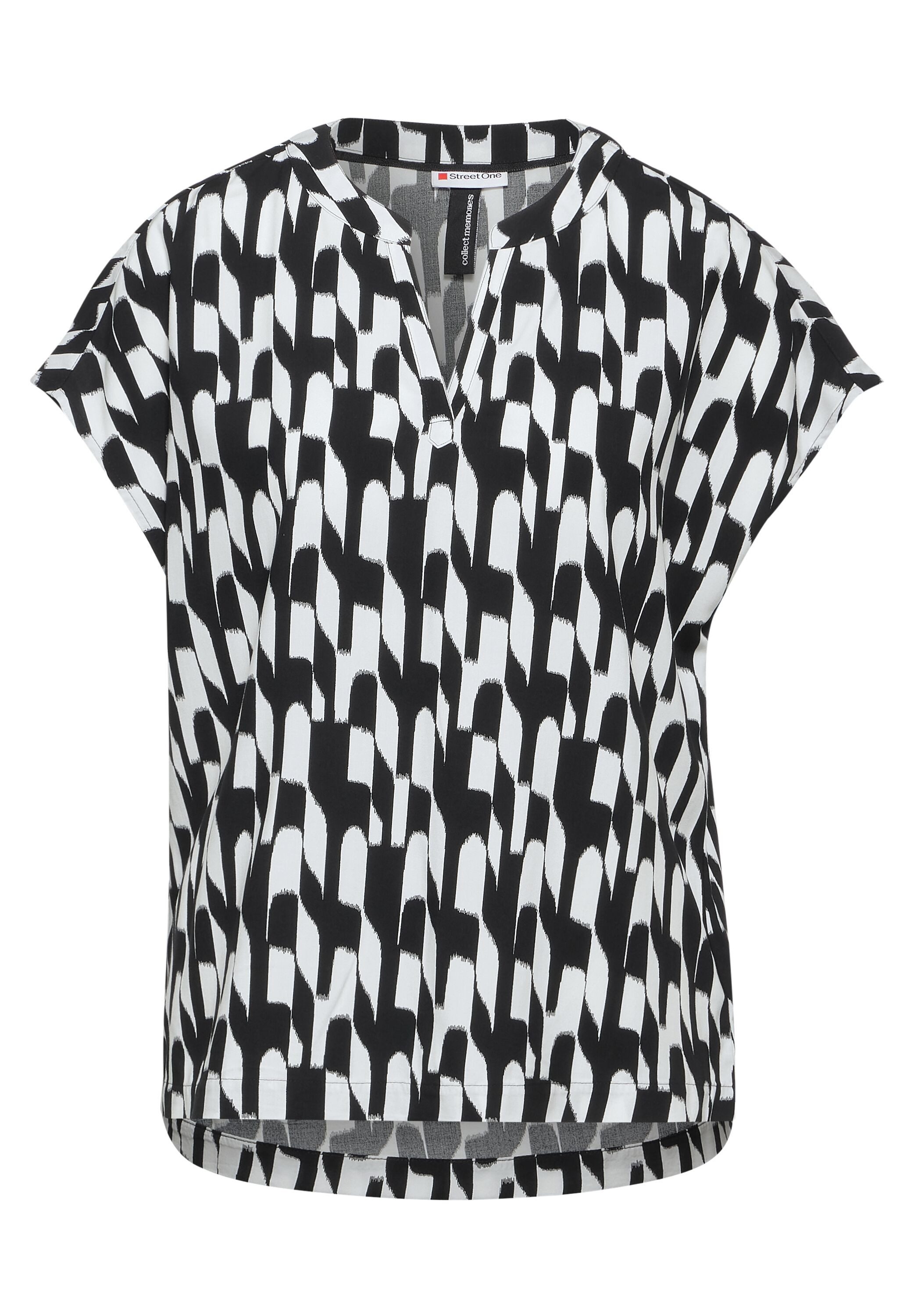 STREET ONE Gedessineerde blouse met grafisch patroon