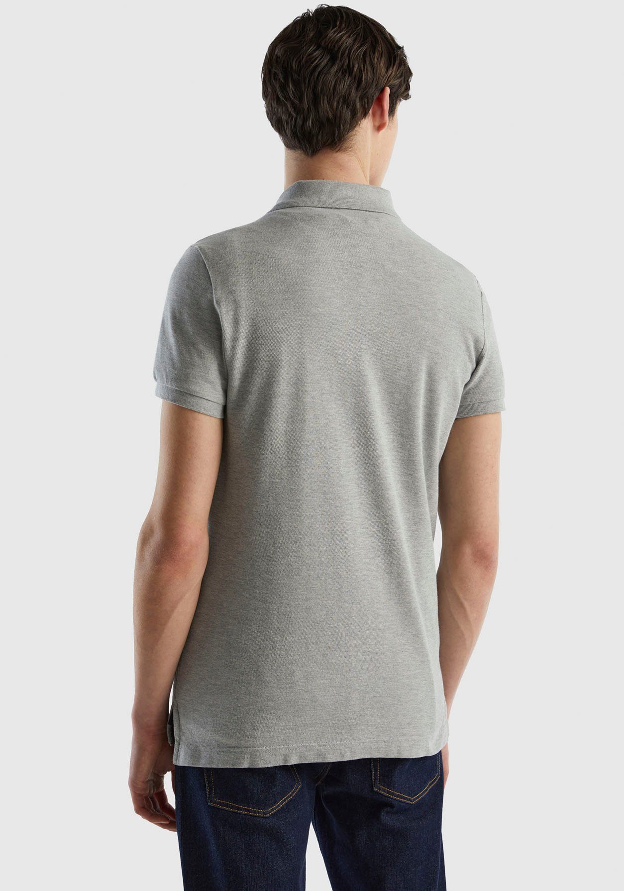 United Colors of Benetton Poloshirt met grote label-badge