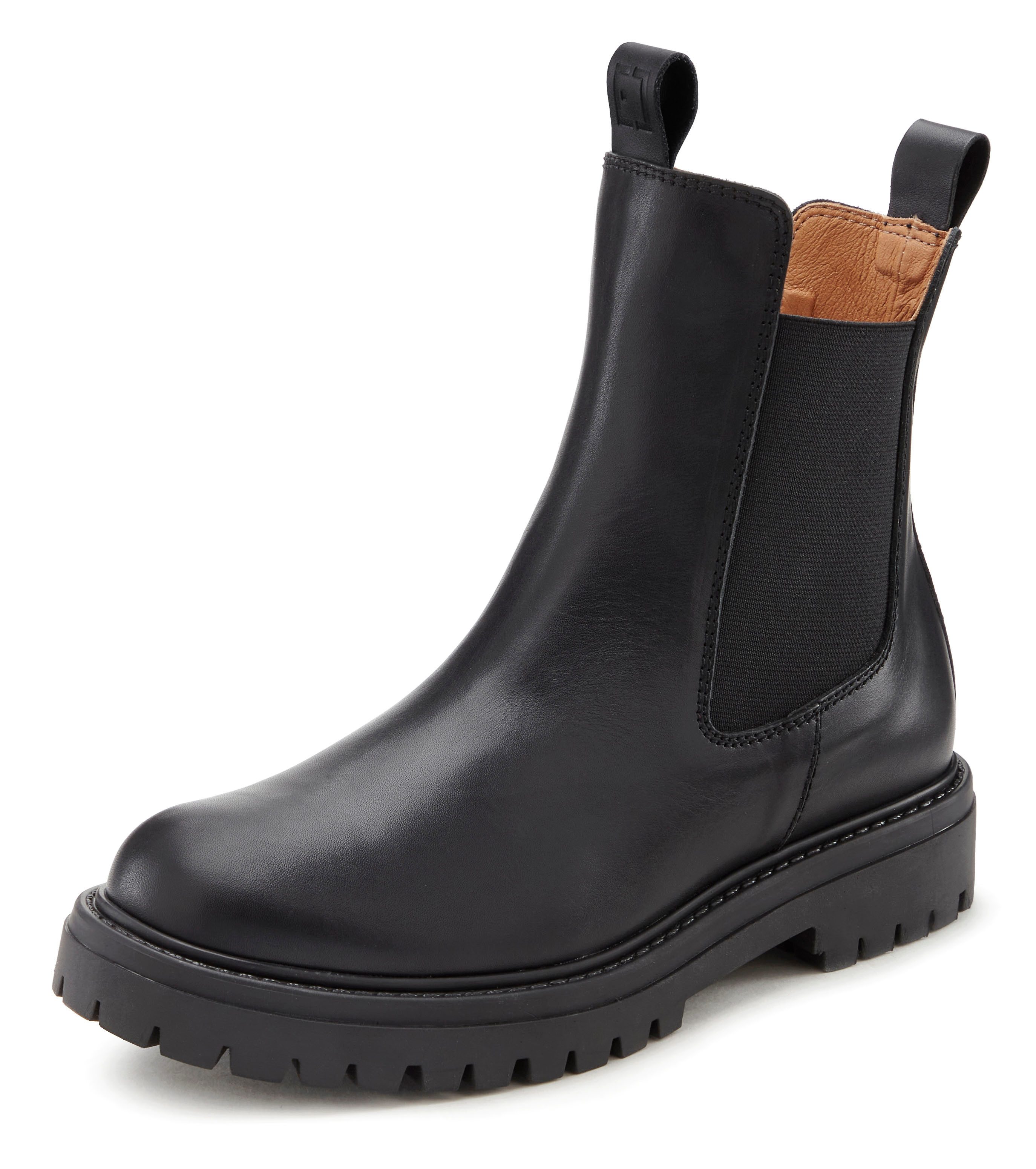 Elbsand Laarsjes Chelsea laarzen, instaplaarzen, bikerboots van leer